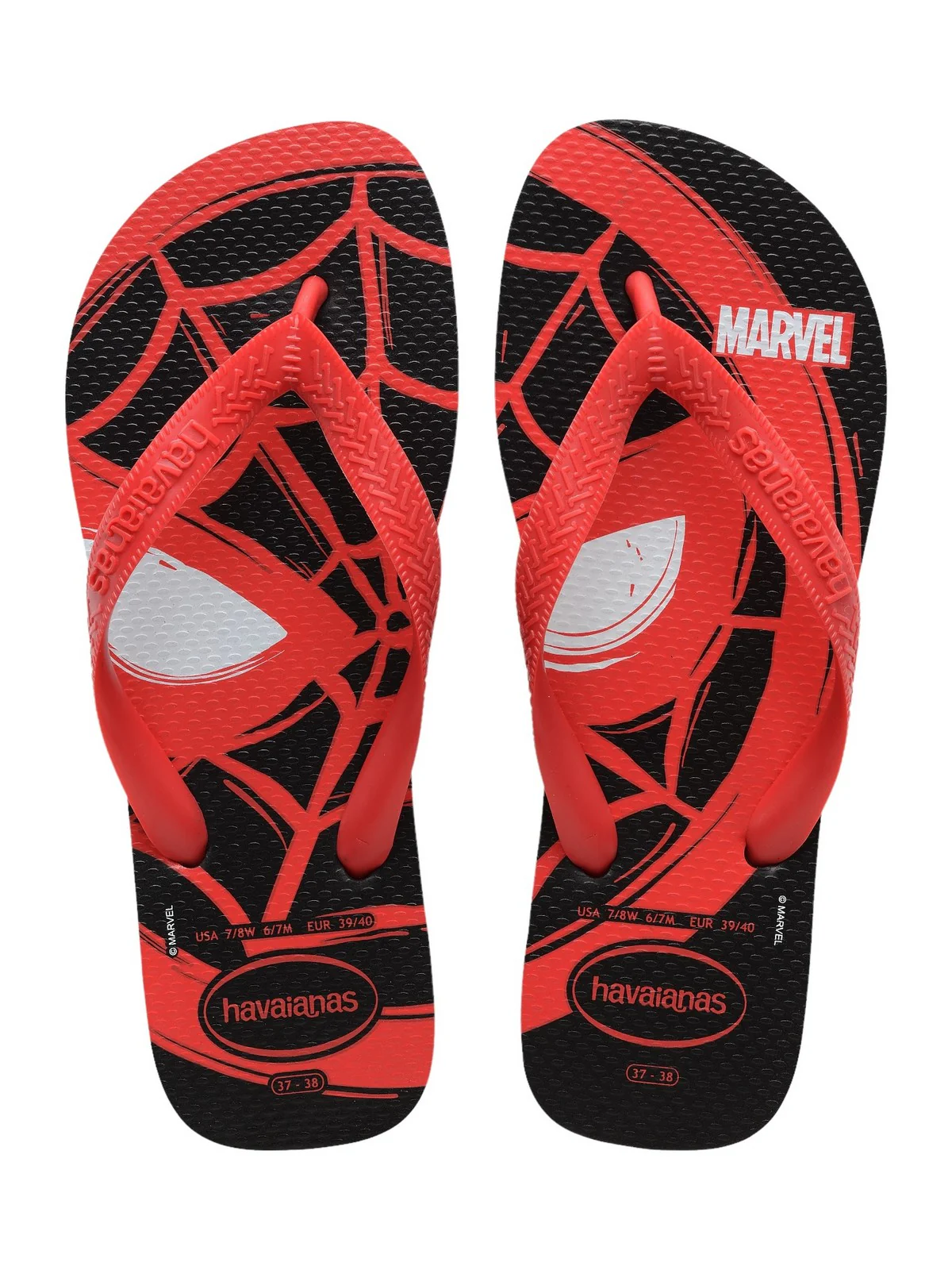 HAVAIANAS Infradito Uomo Hav. Top Marvel Logomania 4146953.9710 Nero - Image 6