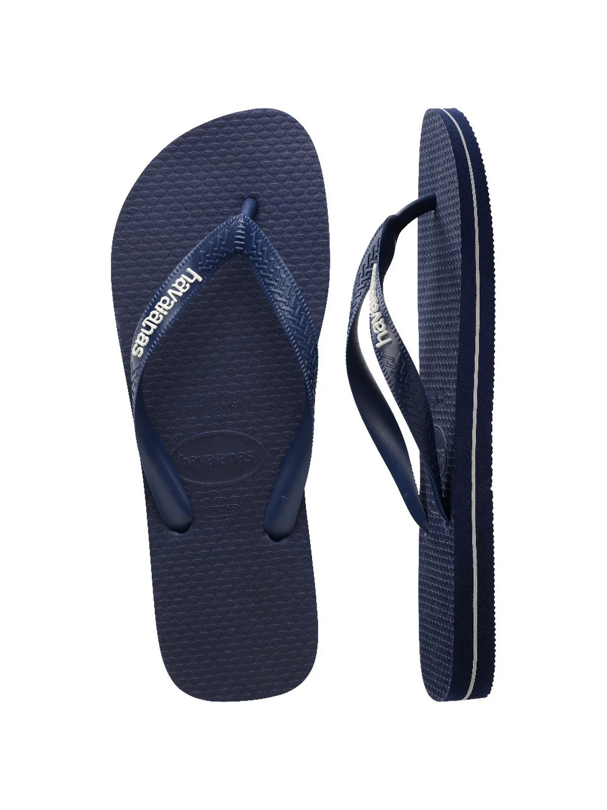HAVAIANAS Infradito Uomo Hav. Top rubber Logo filette 4148756.0555 Blu - Image 6