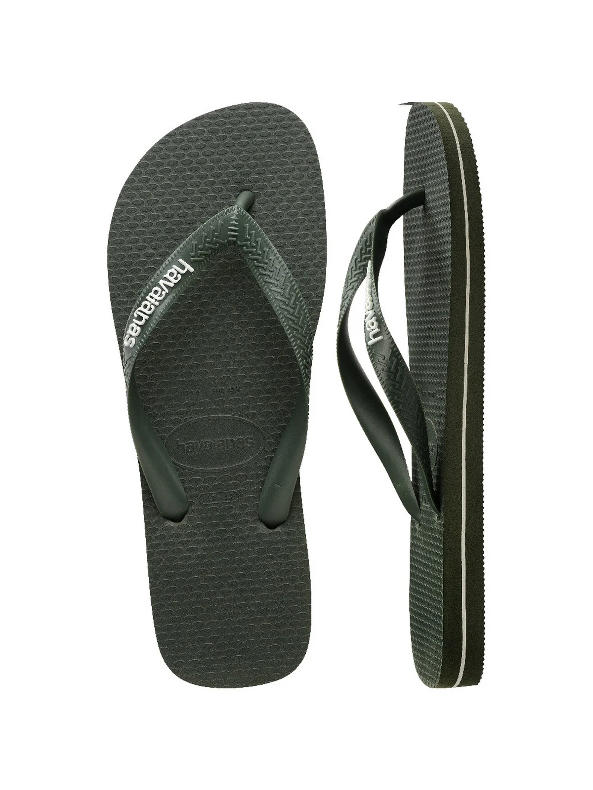 HAVAIANAS Infradito Uomo Hav. Top rubber Logo filette 4148756.4896 Verde - Image 2