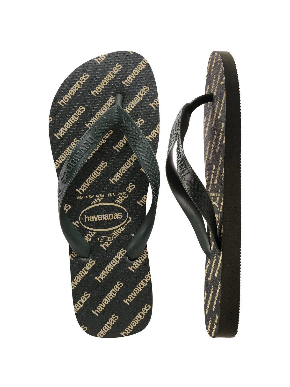HAVAIANAS Infradito Uomo Top logomania essential 4149891.4896 Verde - Image 4