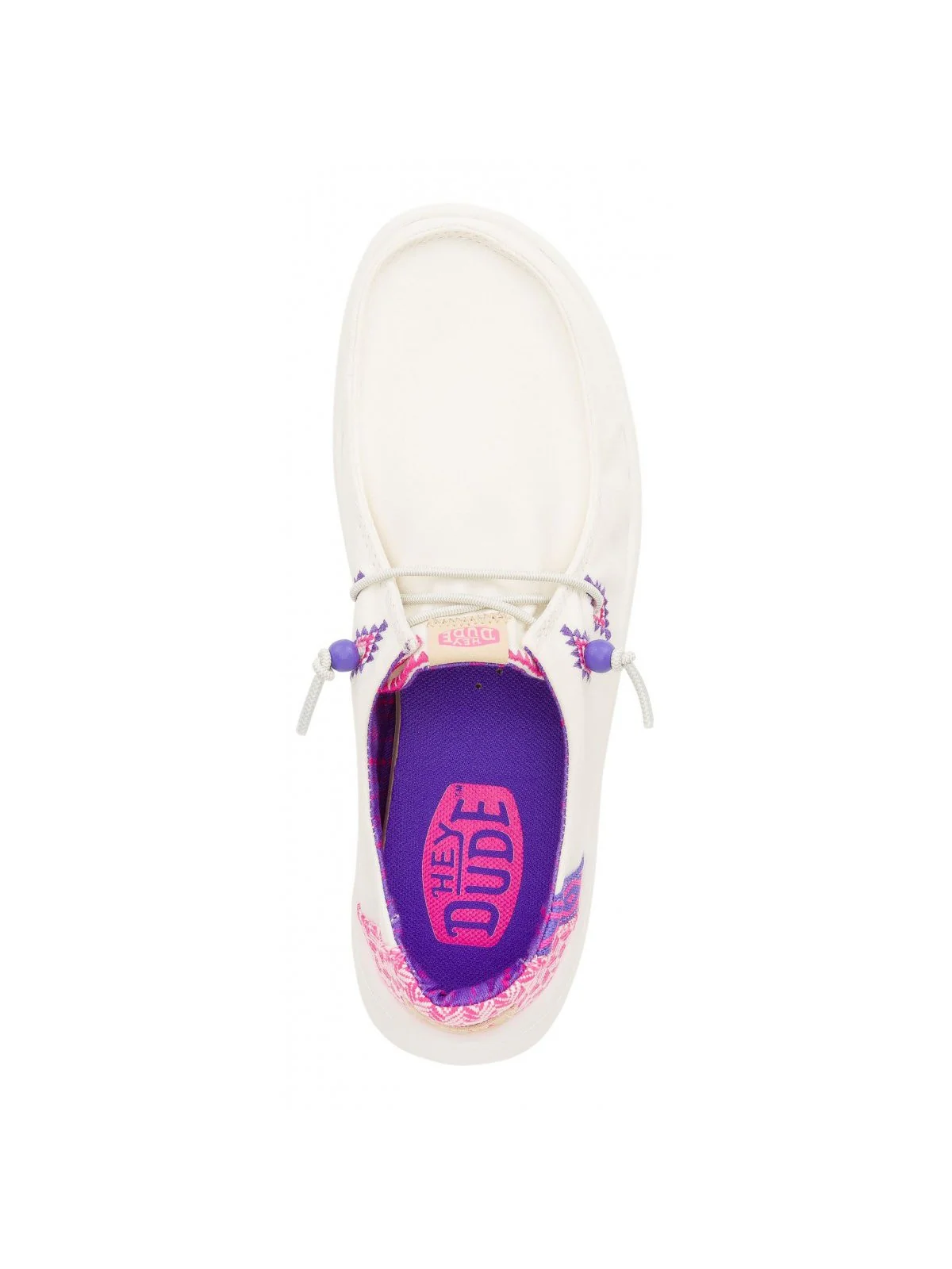 HEY DUDE Mocassino Donna  HD.41946 102 WHITE/PINK - Image 2