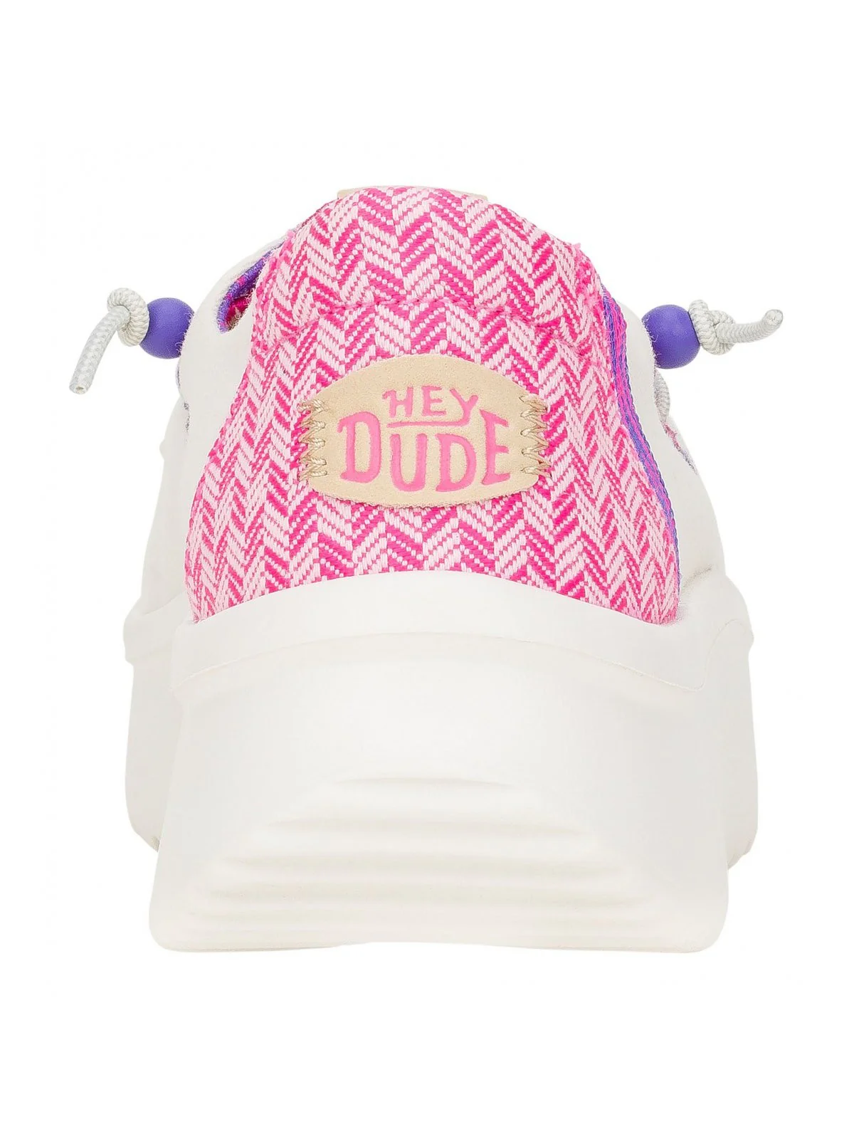 HEY DUDE Mocassino Donna  HD.41946 102 WHITE/PINK - Image 3