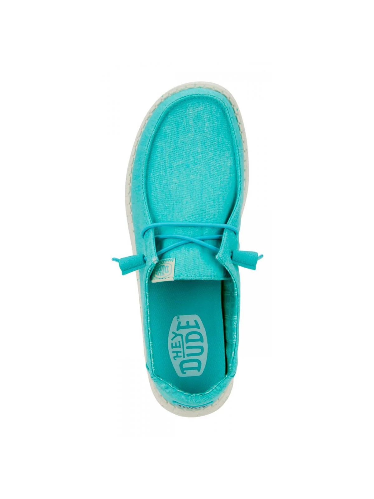HEY DUDE Mocassino Donna Wendy Canvas HD.40902 440 Turchese - Image 3
