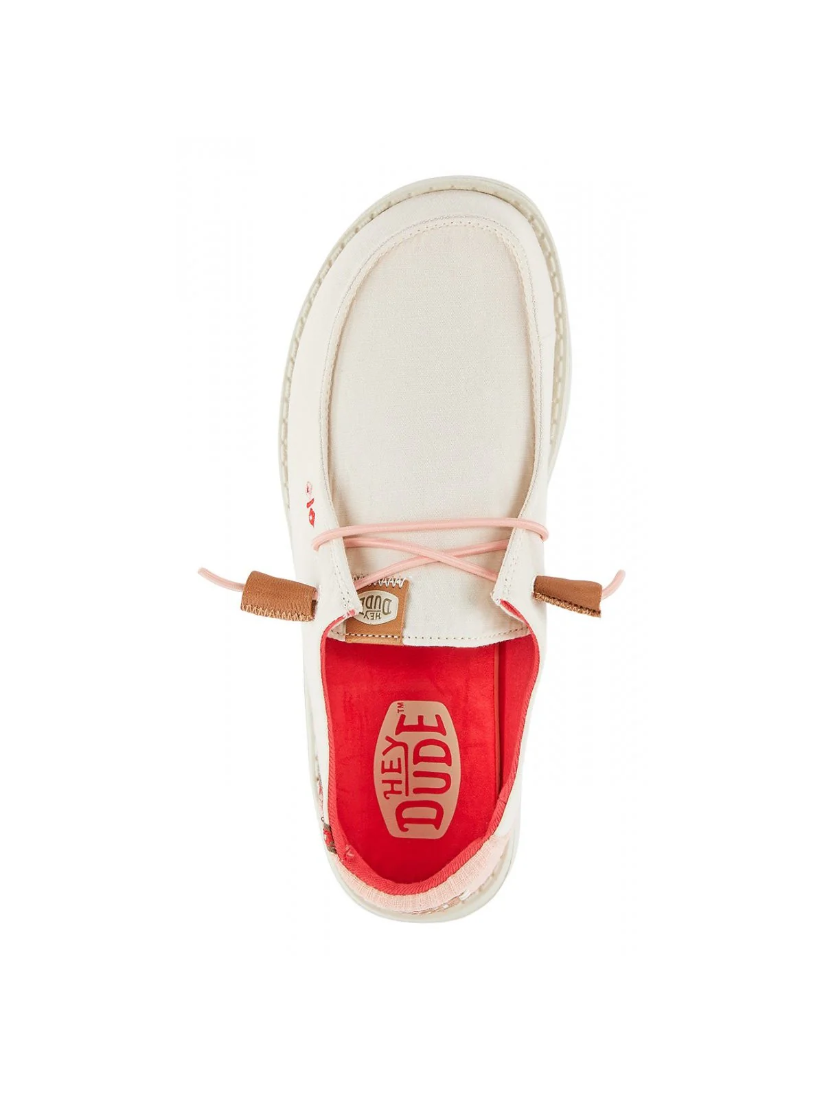 HEY DUDE Mocassino Donna Wendy Chambray Boho HD.40729 106 Bianco - Image 4