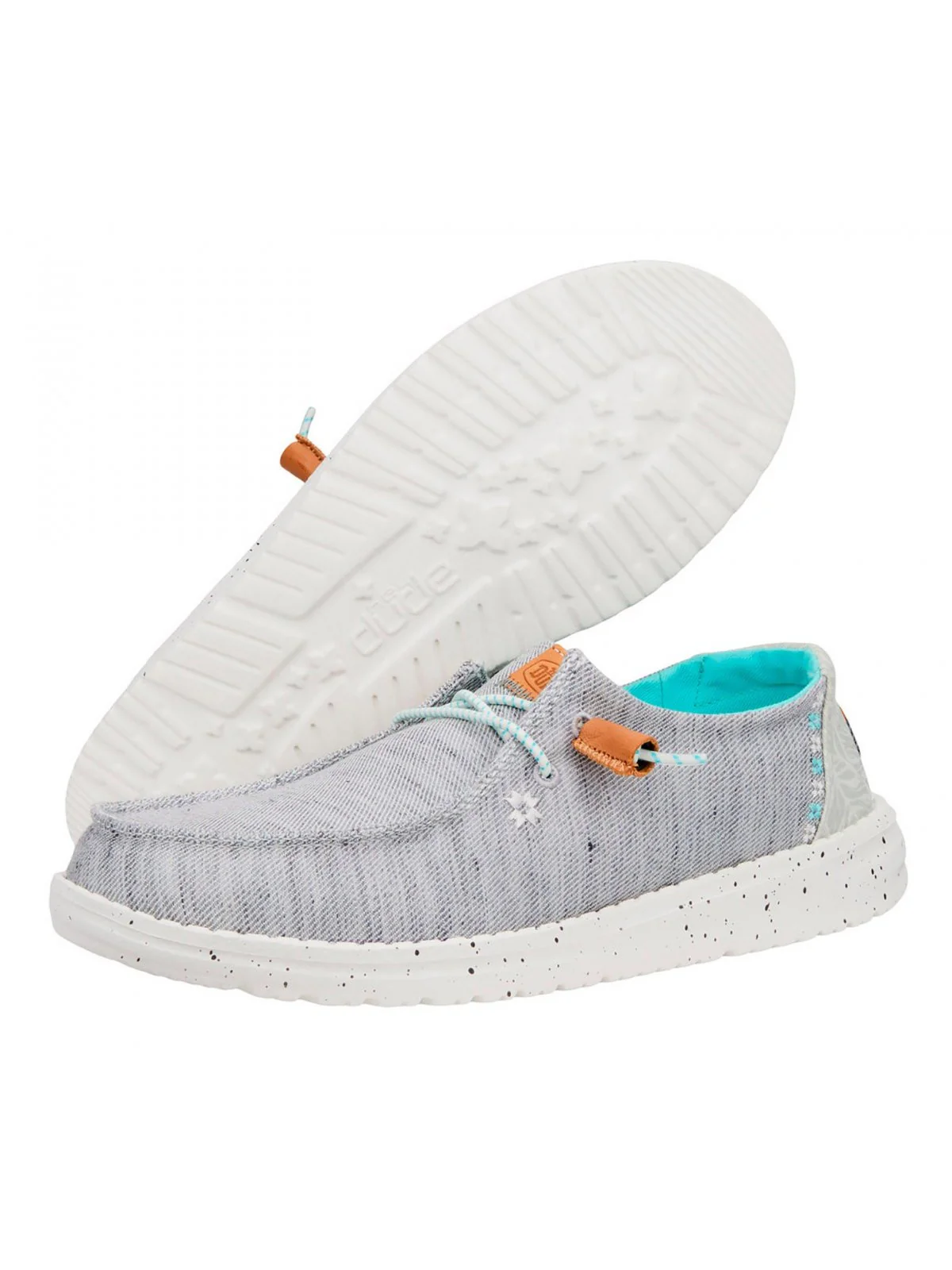 HEY DUDE Mocassino Donna Wendy Heathered Slub HD.40753 030 Grigio - Image 2