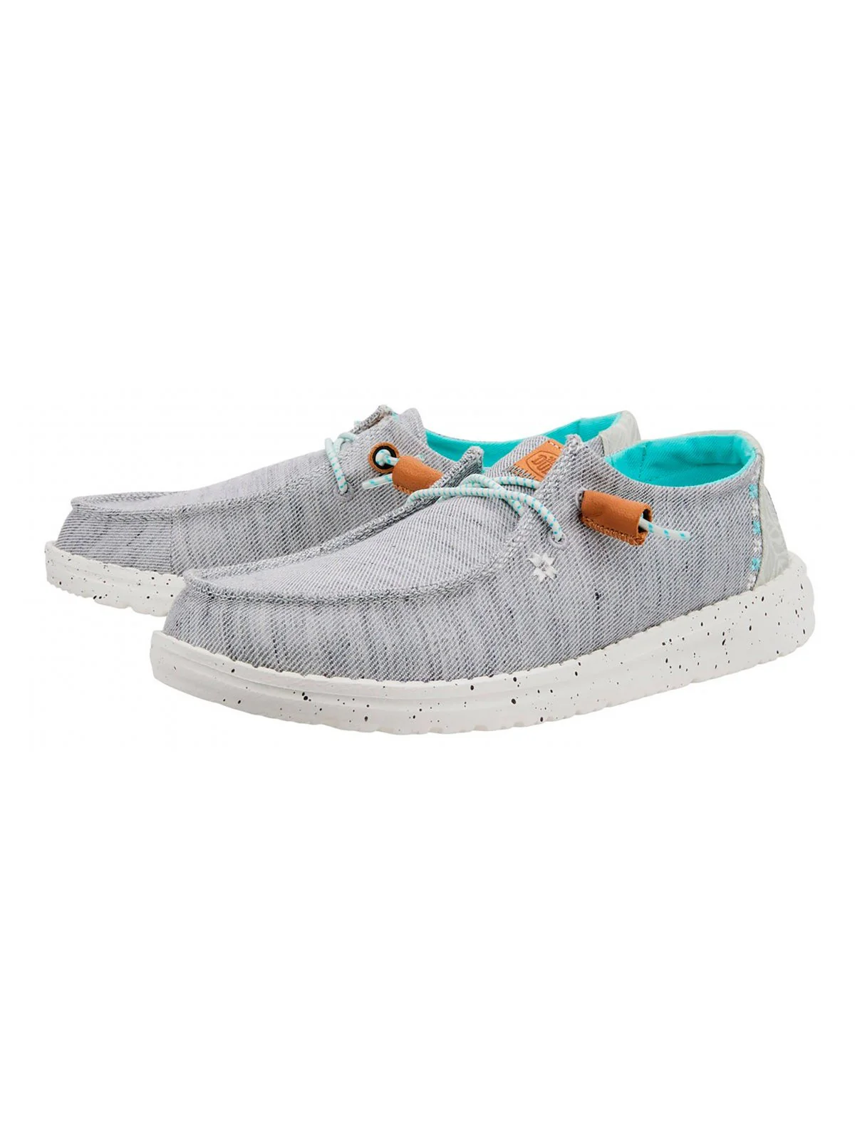 HEY DUDE Mocassino Donna Wendy Heathered Slub HD.40753 030 Grigio - Image 6