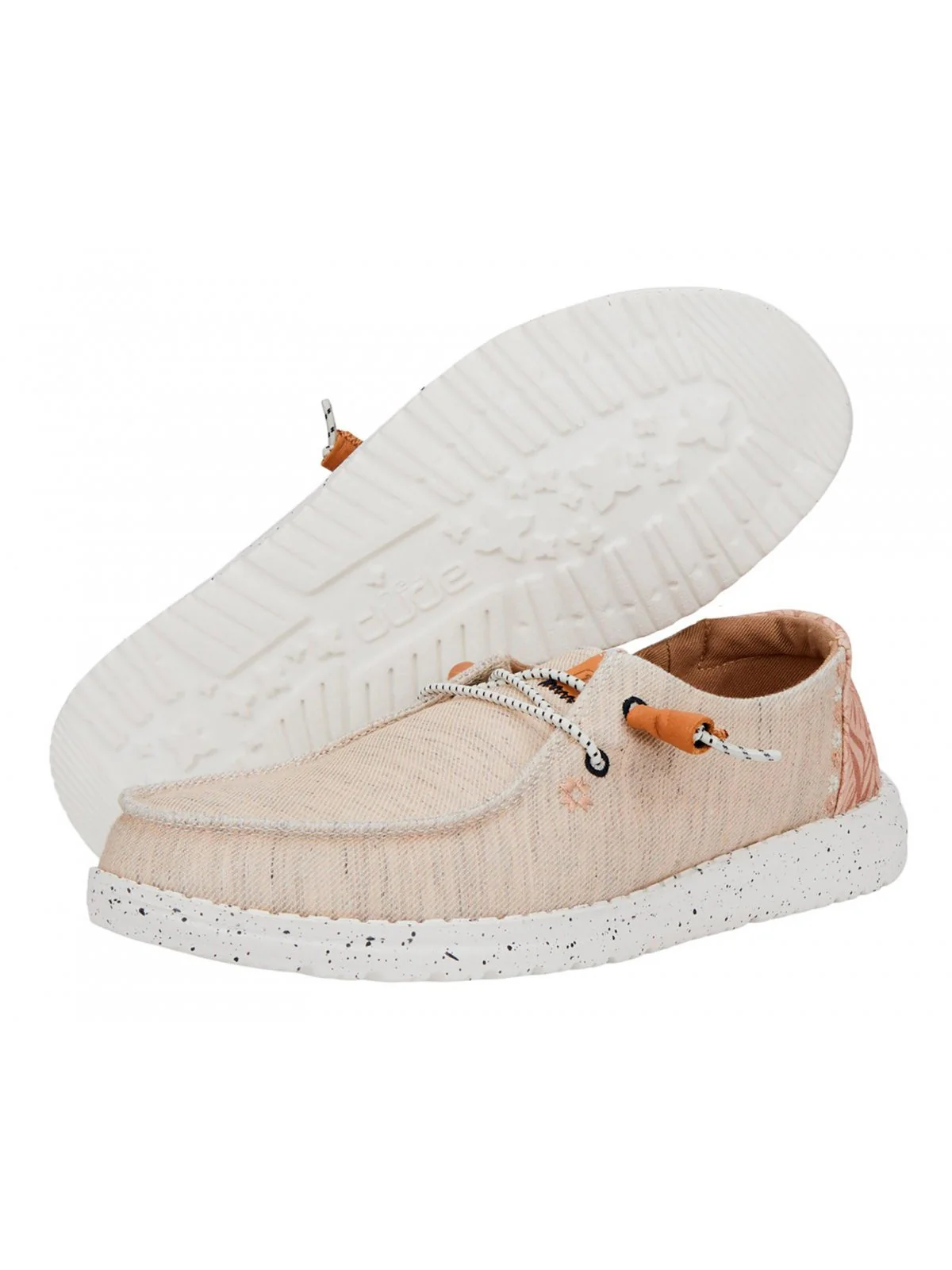HEY DUDE Mocassino Donna Wendy Heathered Slub HD.40753 100 Bianco - Image 4
