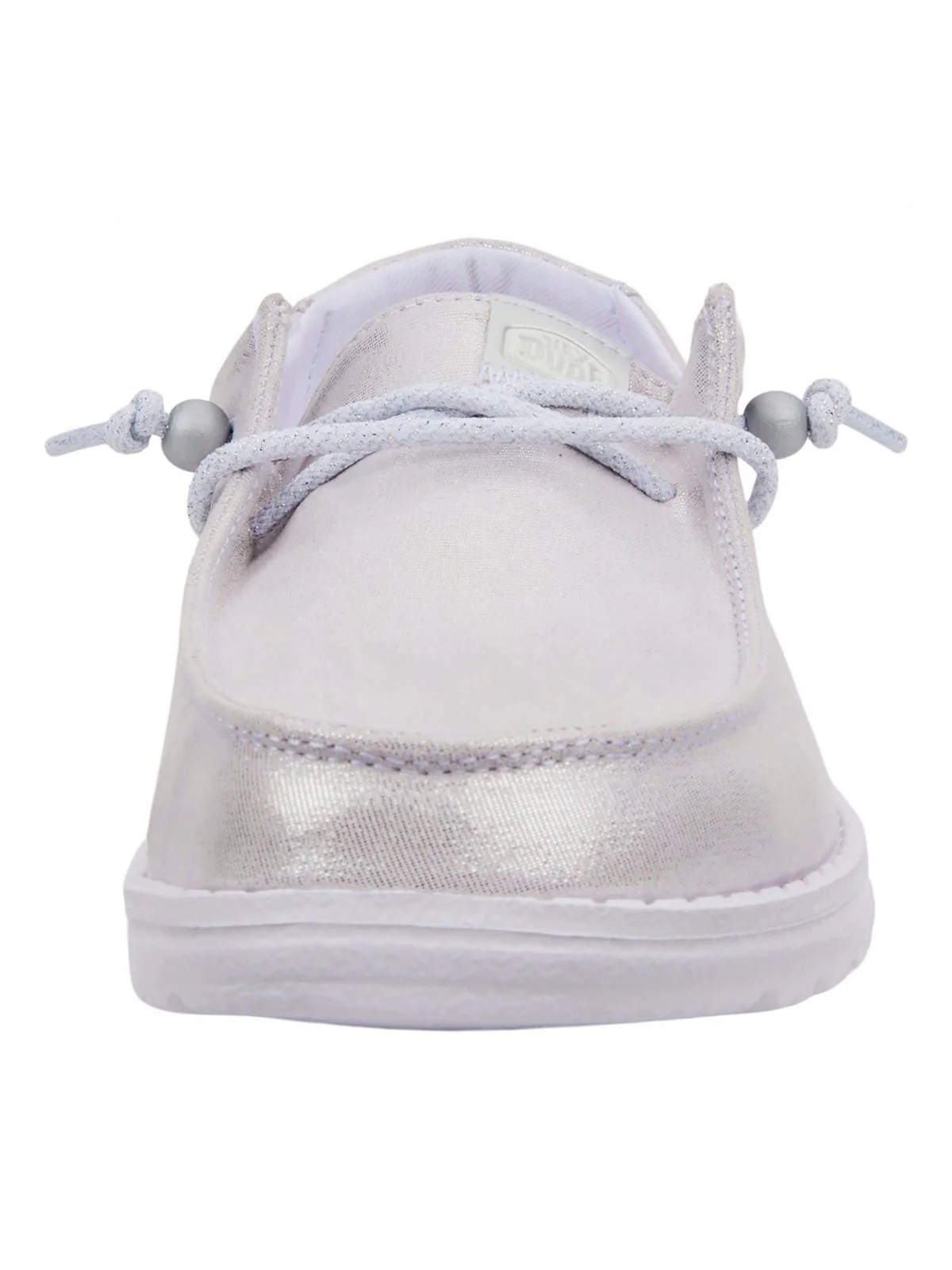 HEY DUDE Mocassino Donna Wendy Metallic Shine HD.40903 040 Argento - Image 2