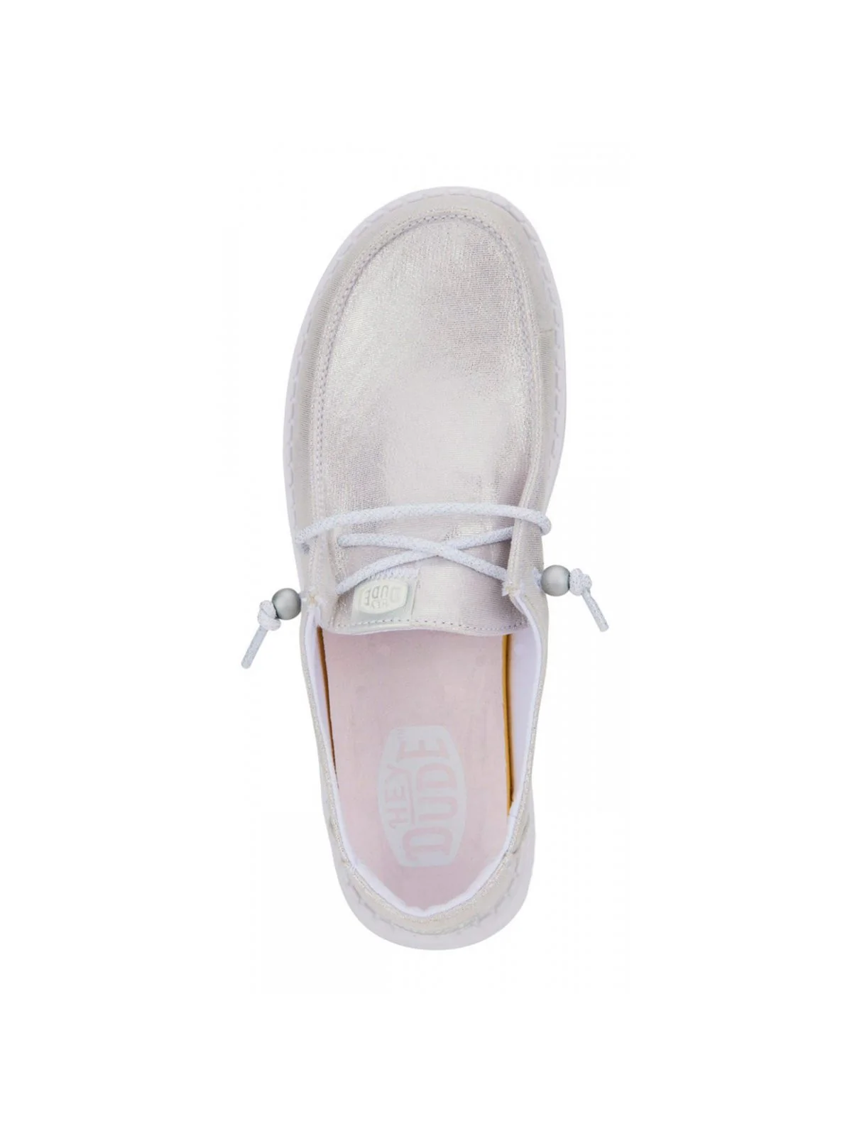 HEY DUDE Mocassino Donna Wendy Metallic Shine HD.40903 040 Argento - Image 6