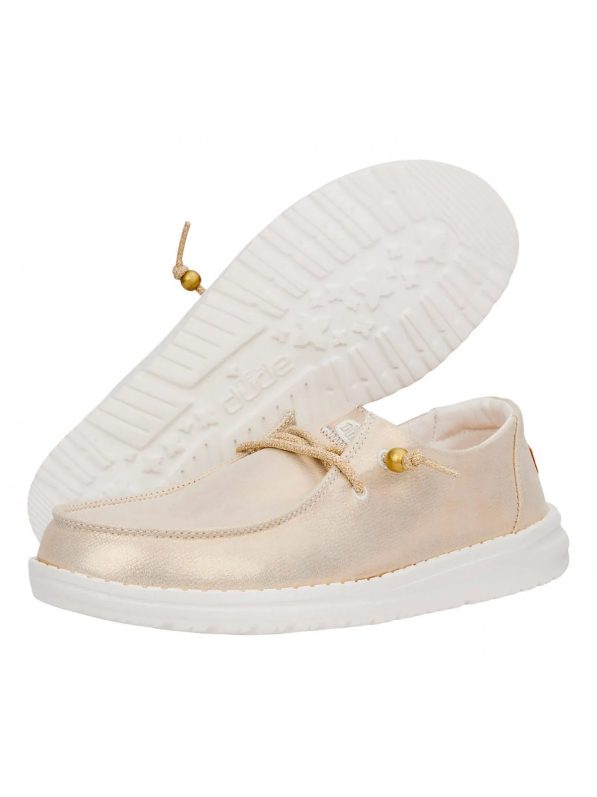 HEY DUDE Mocassino Donna Wendy Metallic Shine HD.40903 710 Oro - Image 2