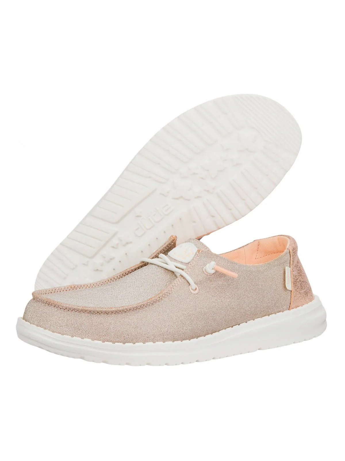 HEY DUDE Mocassino Donna Wendy Metallic Sparkle HD.41082 7D9 Rosa - Image 4