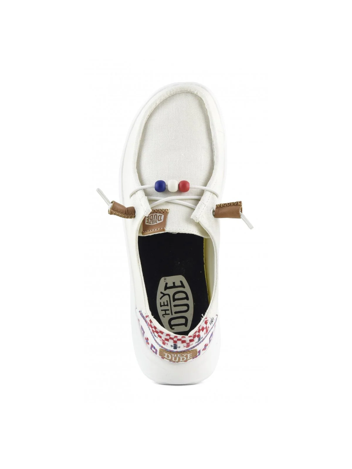 HEY DUDE Mocassino Donna Wendy Peak Baja Stripe HD.40739 100 Bianco - Image 2