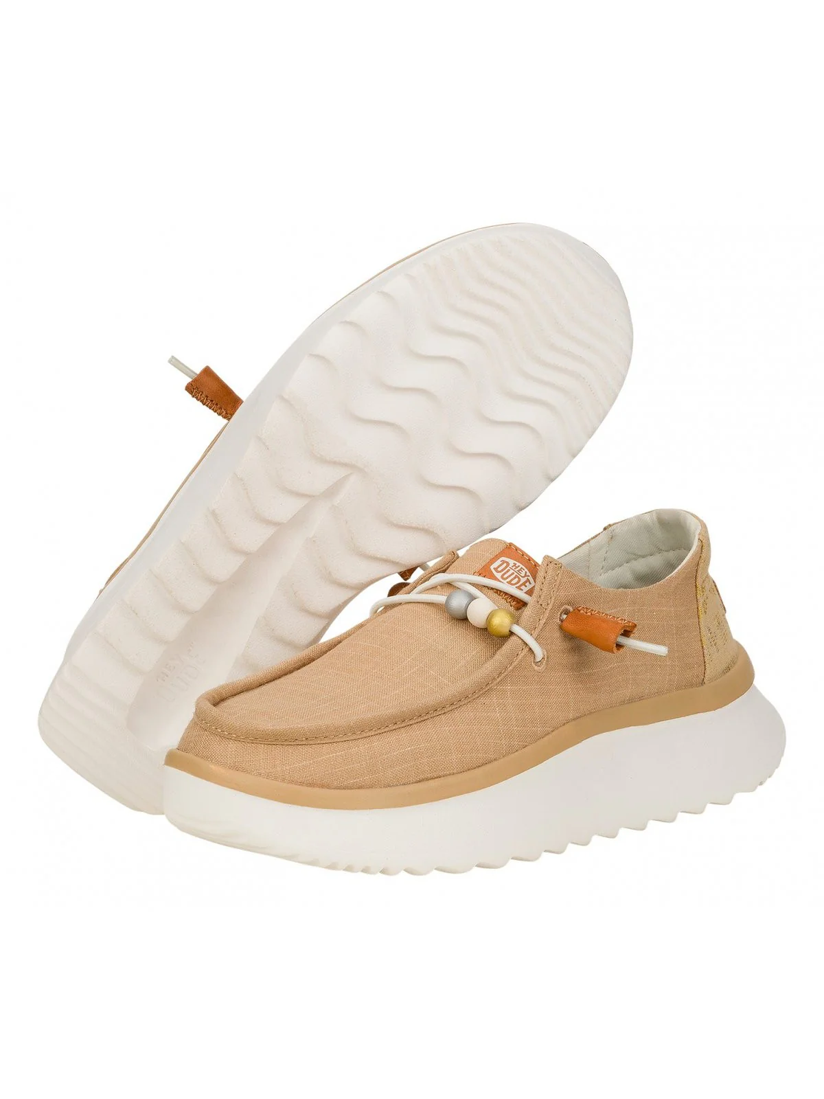 HEY DUDE Mocassino Donna Wendy Peak Baja Stripe HD.40739 265 Beige - Image 2
