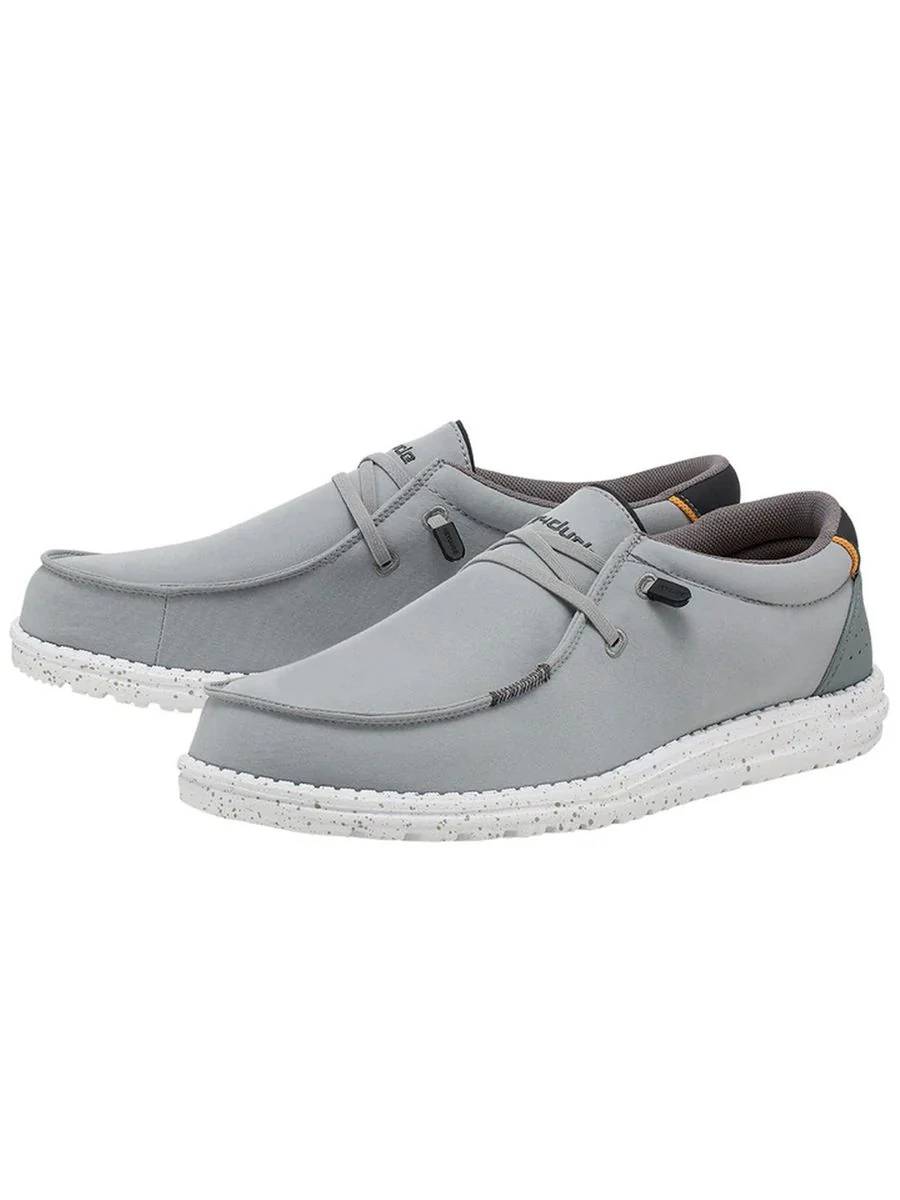 HEY DUDE Mocassino Uomo Wally adv 112413296 Grigio - Image 5