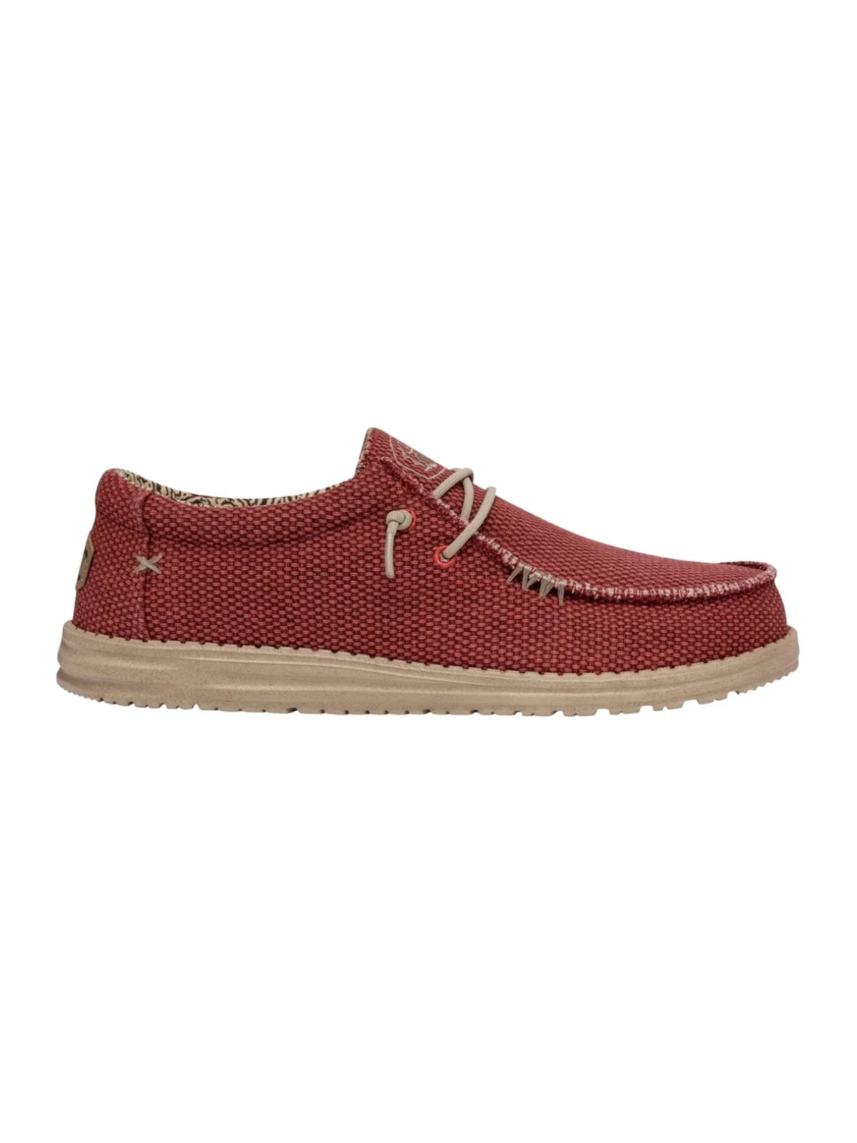 HEY DUDE Mocassino Uomo Wally Braided HD.40003 6VP Rosso - Image 7