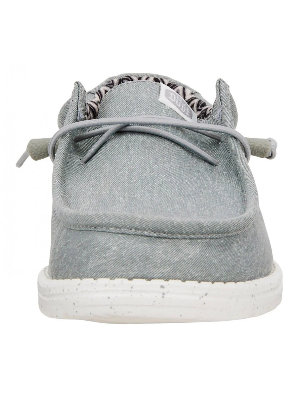HEY DUDE Mocassino Uomo Wally Canvas HD.40700 007 Grigio - Image 6
