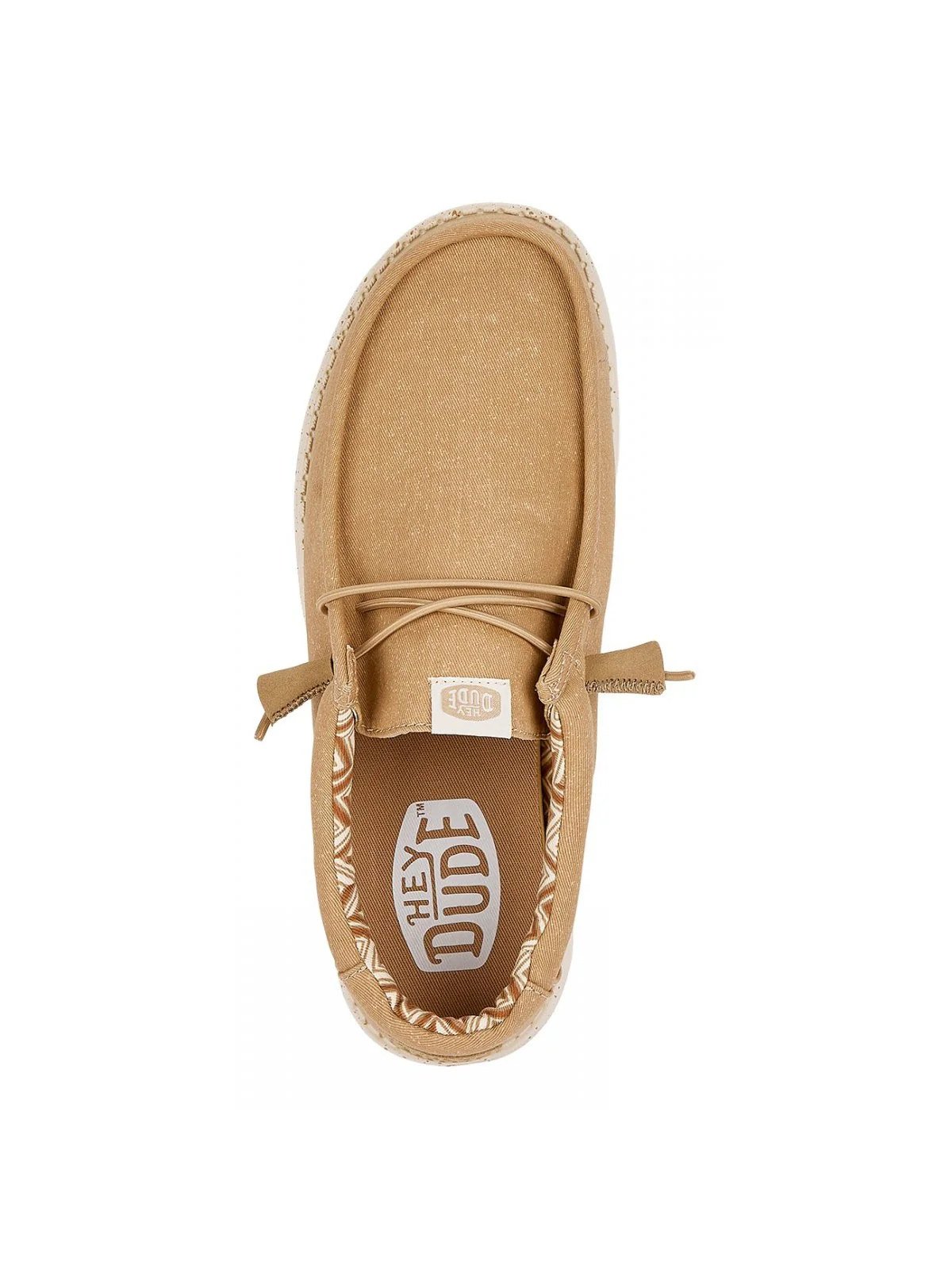 HEY DUDE Mocassino Uomo Wally Canvas HD.40700 265 Beige - Image 6