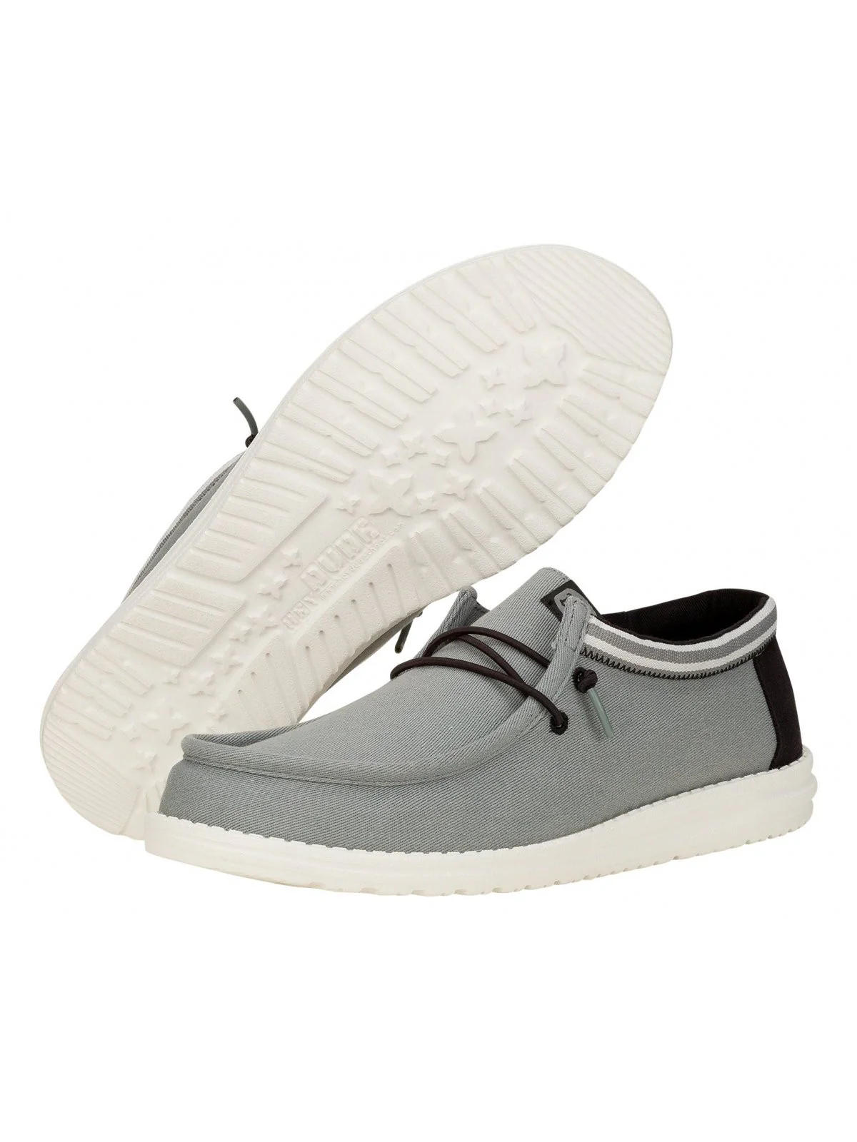 HEY DUDE Mocassino Uomo Wally Letterman HD.40715 00J Grigio - Image 3