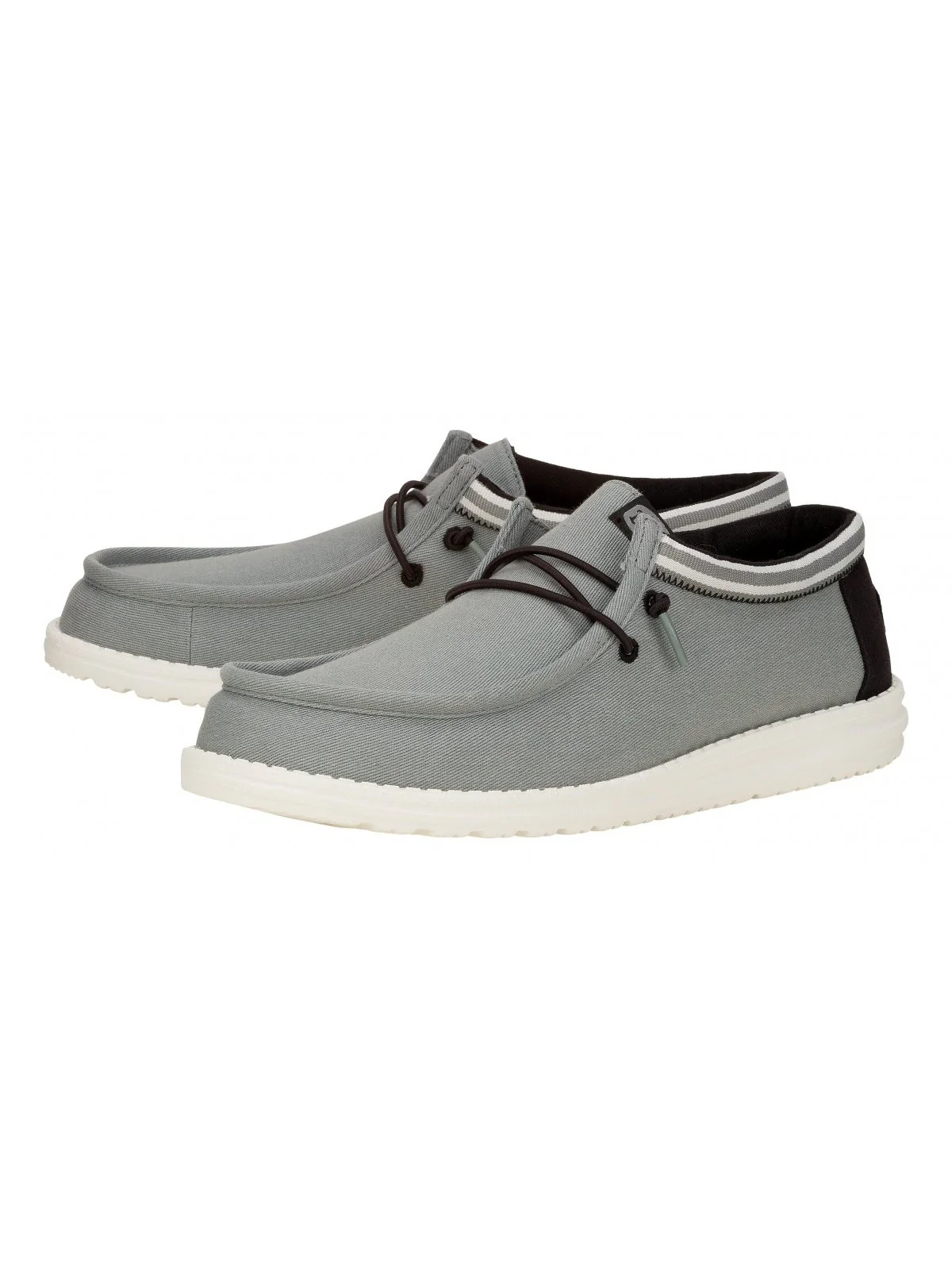 HEY DUDE Mocassino Uomo Wally Letterman HD.40715 00J Grigio - Image 4