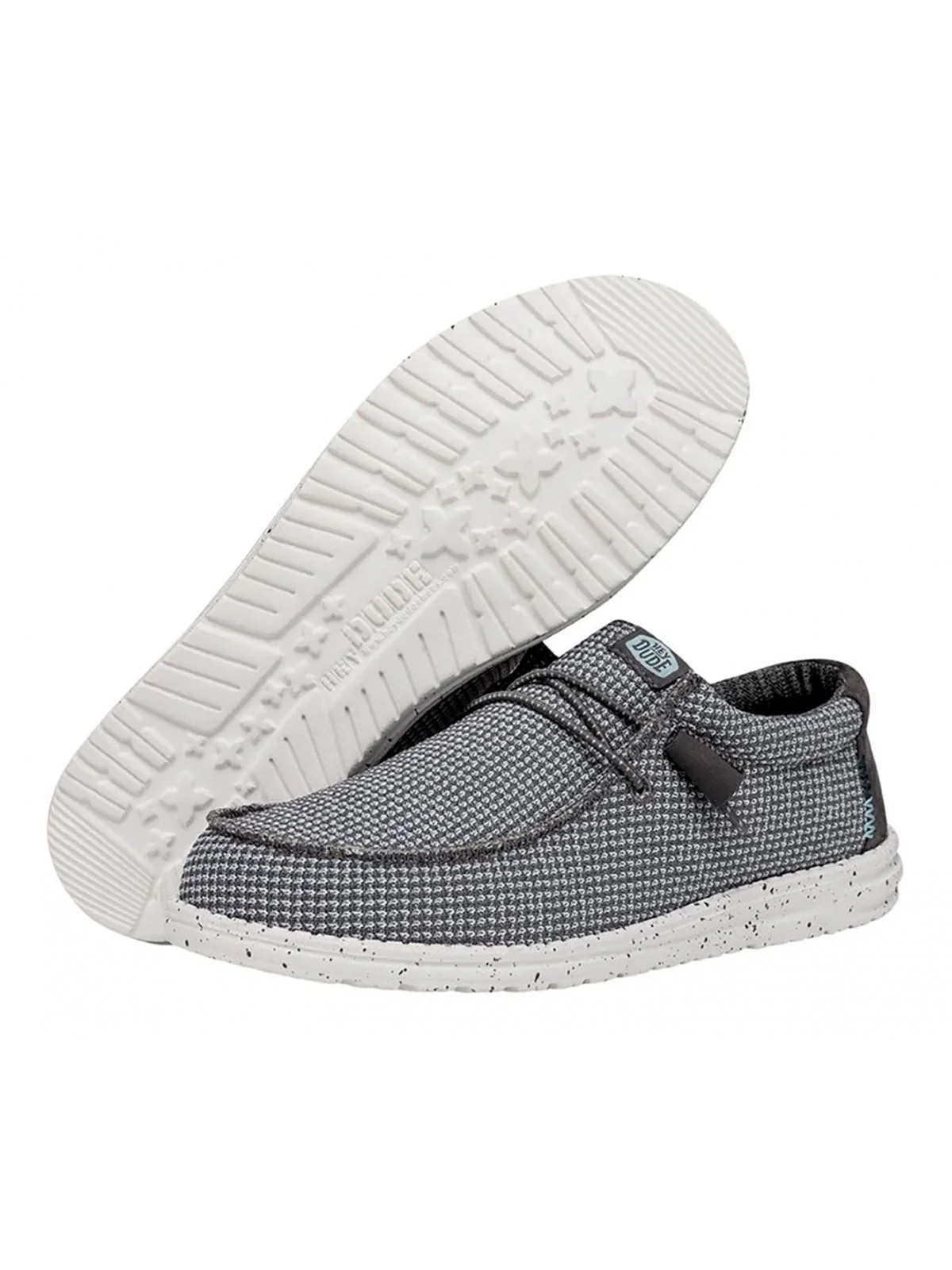 HEY DUDE Mocassino Uomo Wally Sport Mesh HD.40403 030 Grigio - Image 2