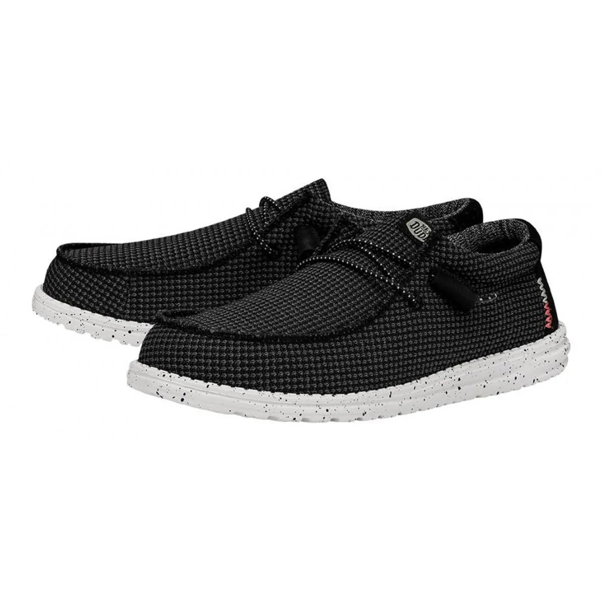 HEY DUDE Mocassino Uomo Wally Sport Mesh HD.40403 066 Nero - Image 2