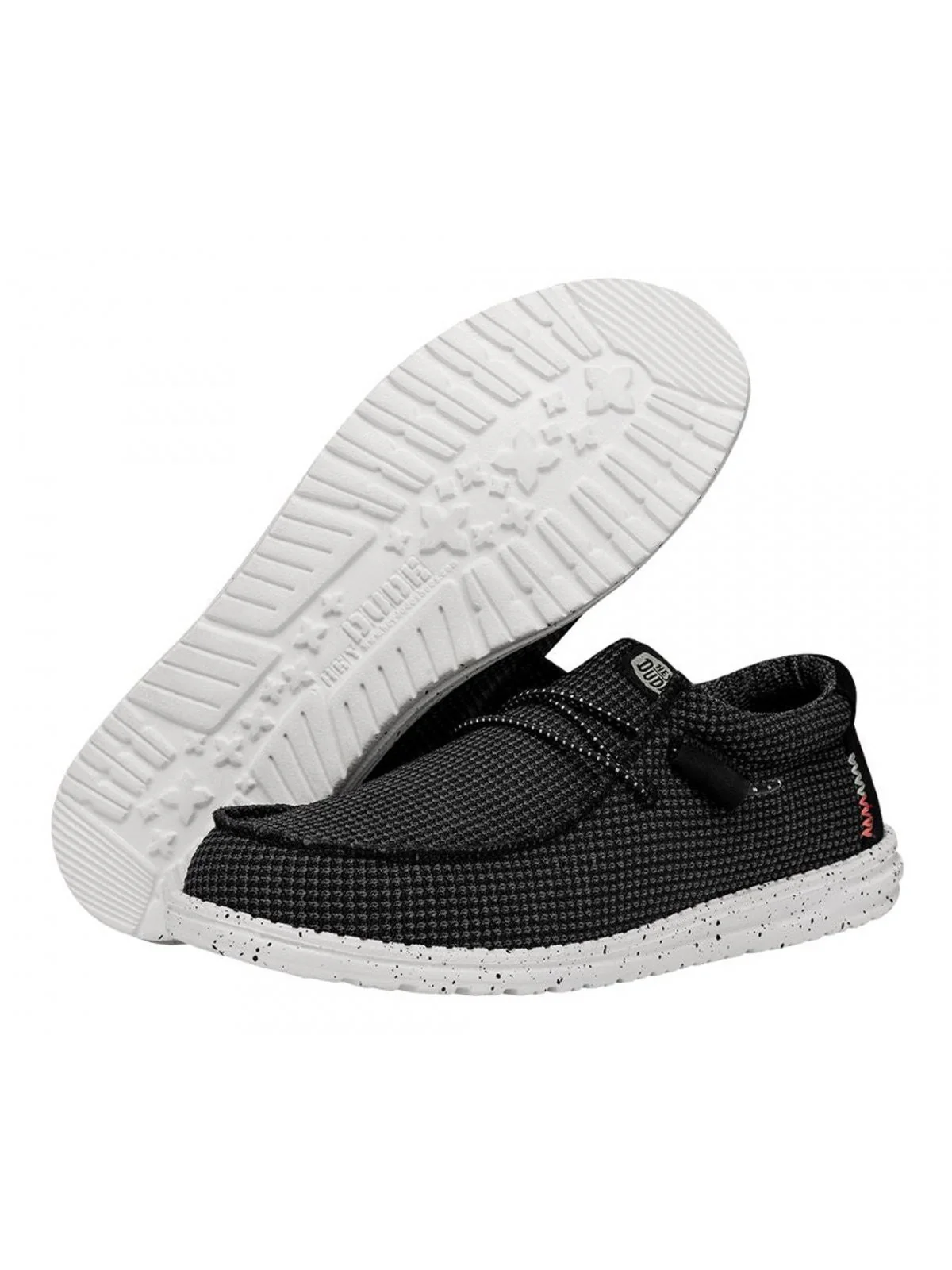 HEY DUDE Mocassino Uomo Wally Sport Mesh HD.40403 066 Nero - Image 5