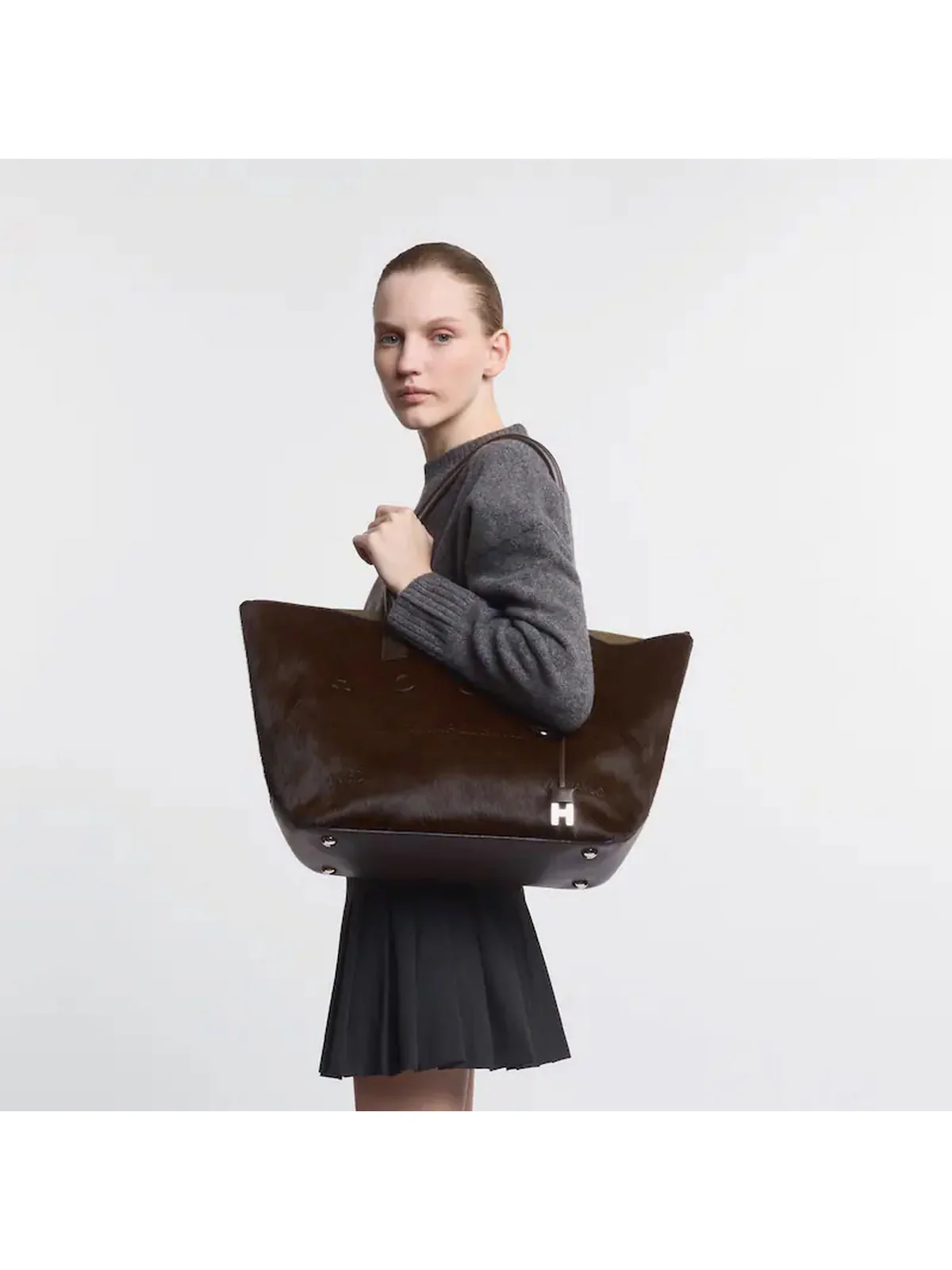 HOGAN Borsa Donna ADDRESS SHOPPING MEDIA KBW01TA1300UH4S808 PALISSANDRO - Image 8