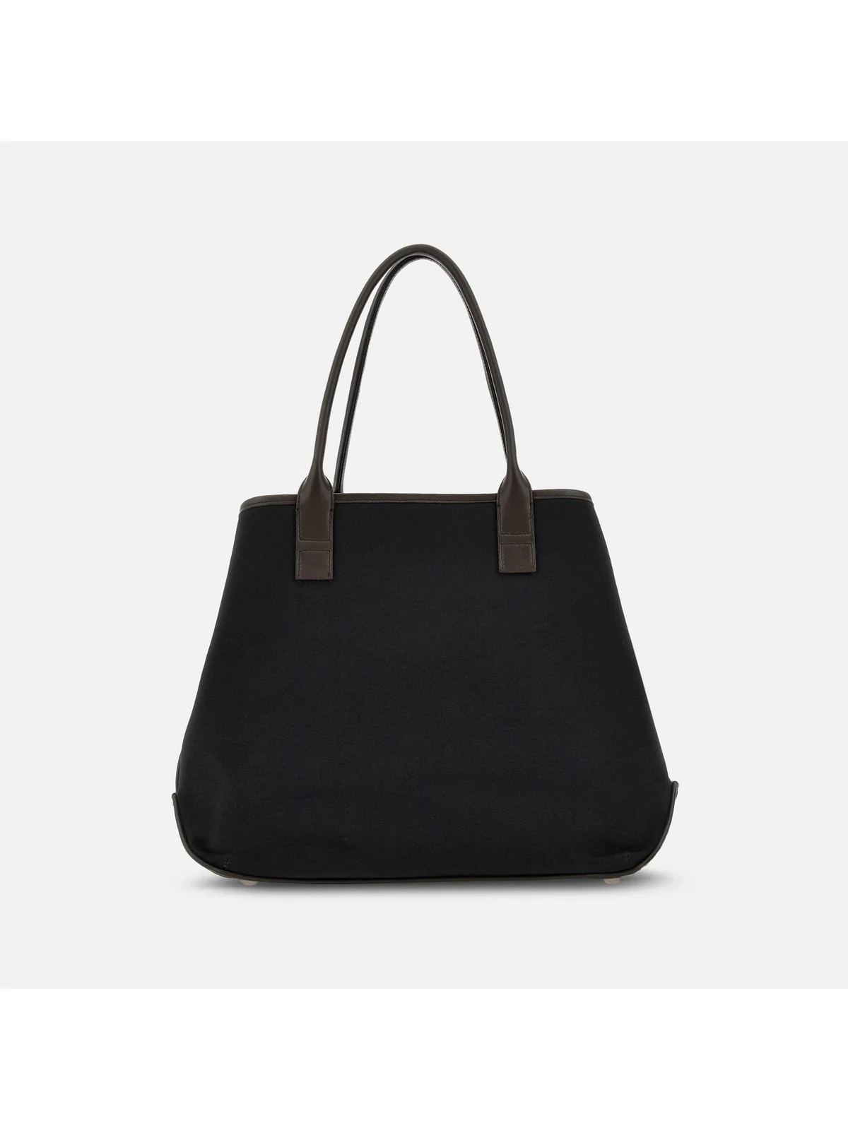 HOGAN Borsa Donna ADDRESS SHOPPING MEDIA TESSUTO KBW01TA2300UH7012D B999(NERO)+S808(PALISSANDRO) - Image 2