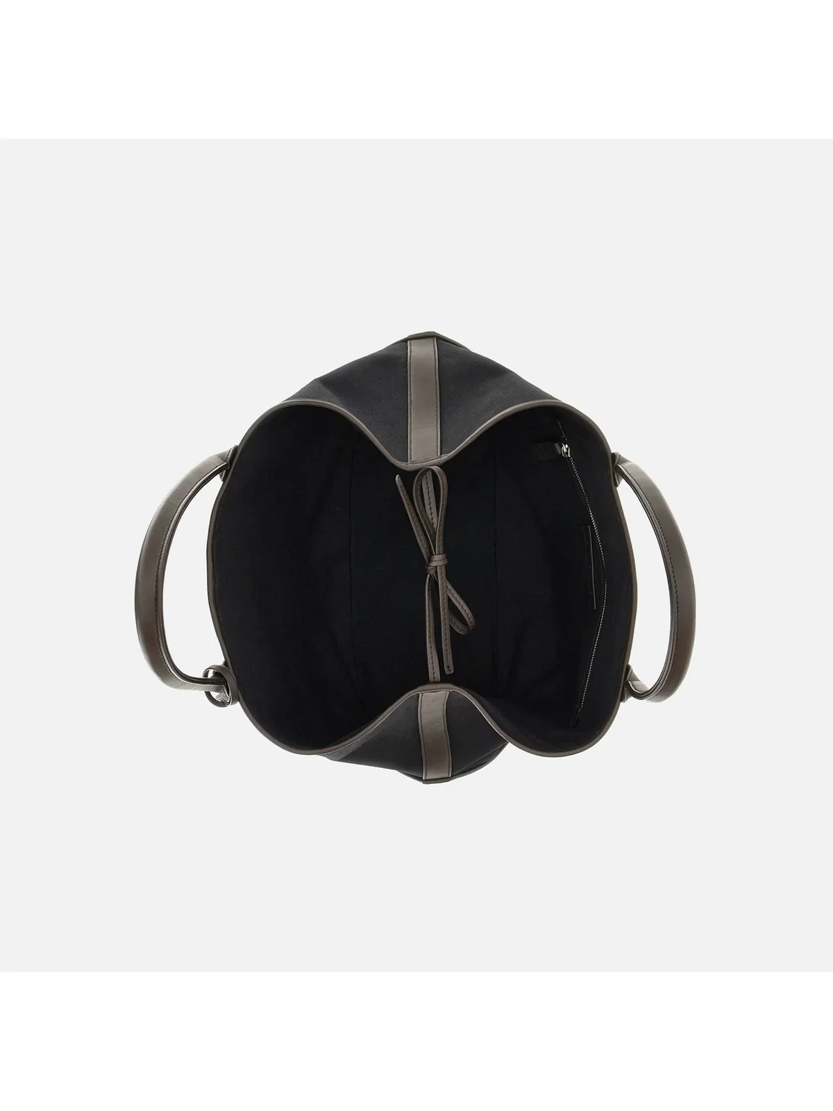 HOGAN Borsa Donna ADDRESS SHOPPING MEDIA TESSUTO KBW01TA2300UH7012D B999(NERO)+S808(PALISSANDRO) - Image 3