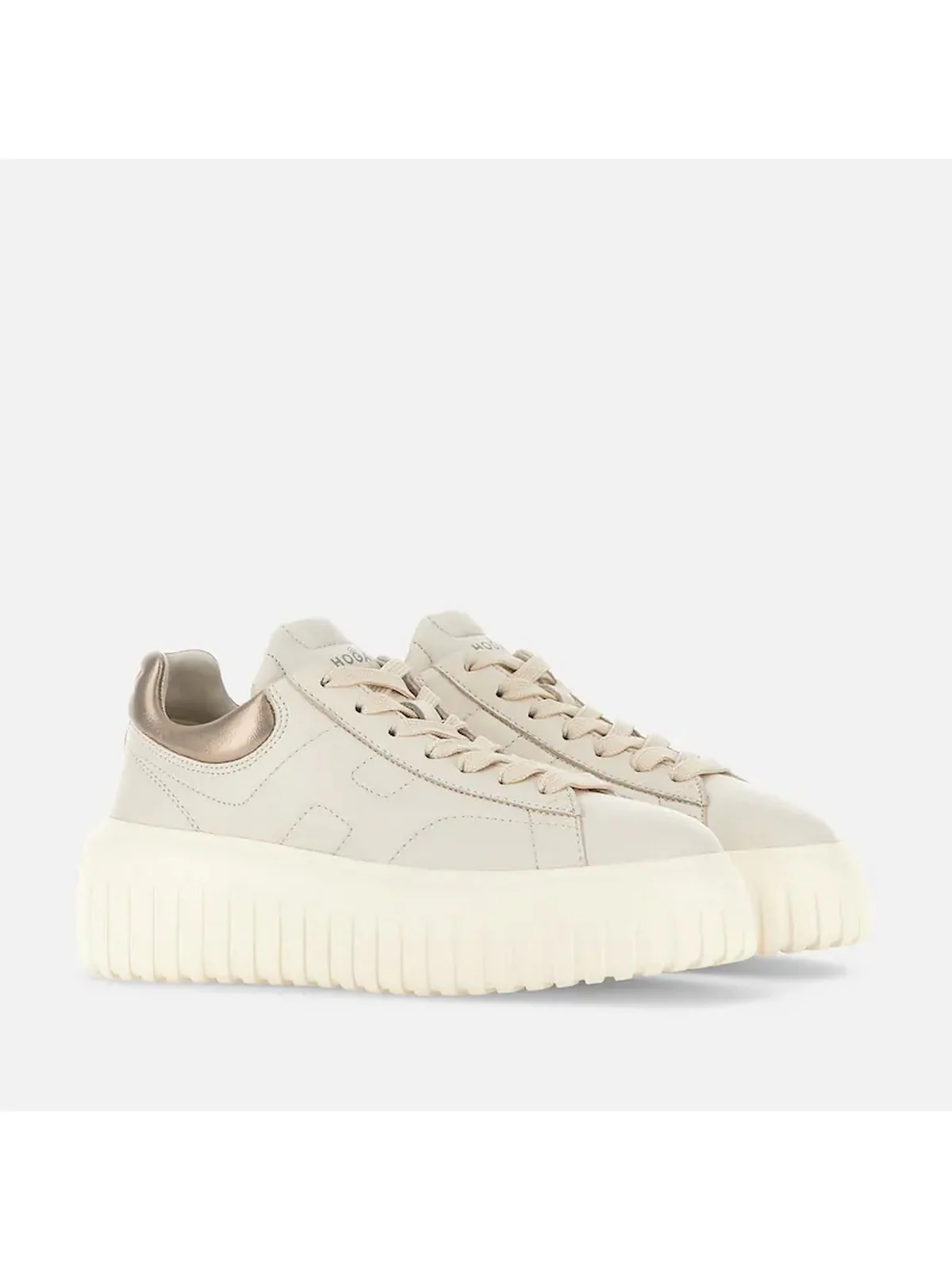 HOGAN Sneaker Donna H-STRIPES ALLACCIATO H HXW6450FC60KU00GAN B013+C202 - Image 3