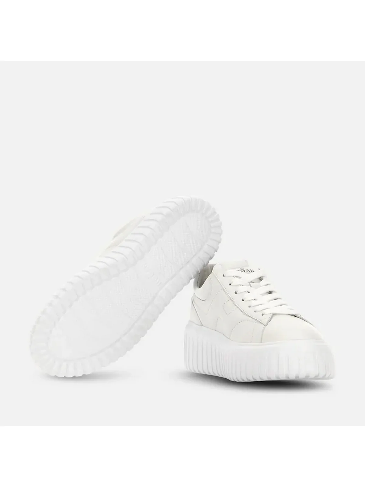 HOGAN Sneaker Donna H-STRIPES ALLACCIATO H STRASS HXW6450FO60U48B001 Bianco - Image 3