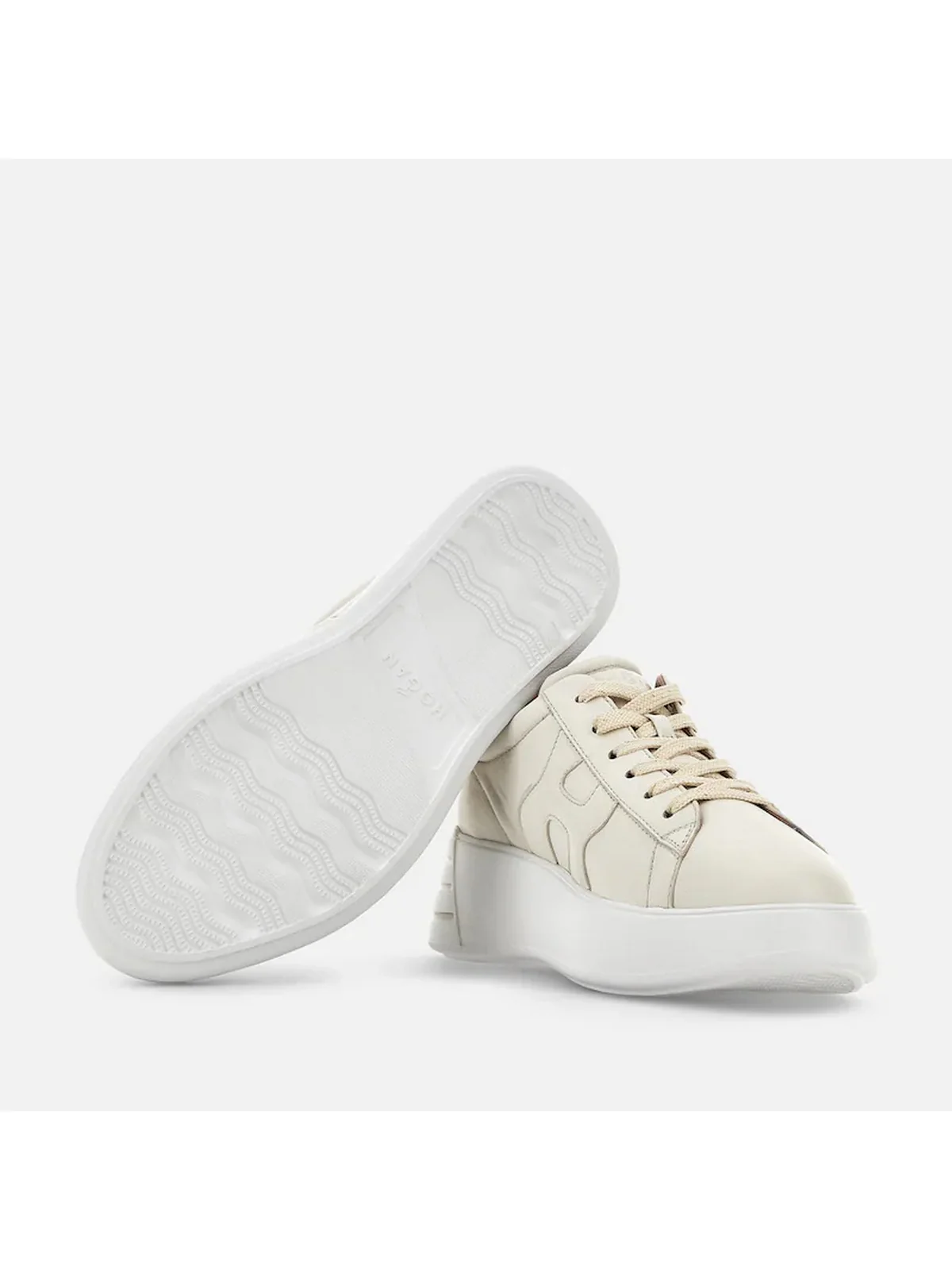 HOGAN Sneaker Donna  HXW5640DN61RCB367T B013(YOGURT)+G210(ORO PALLIDO) - Image 5