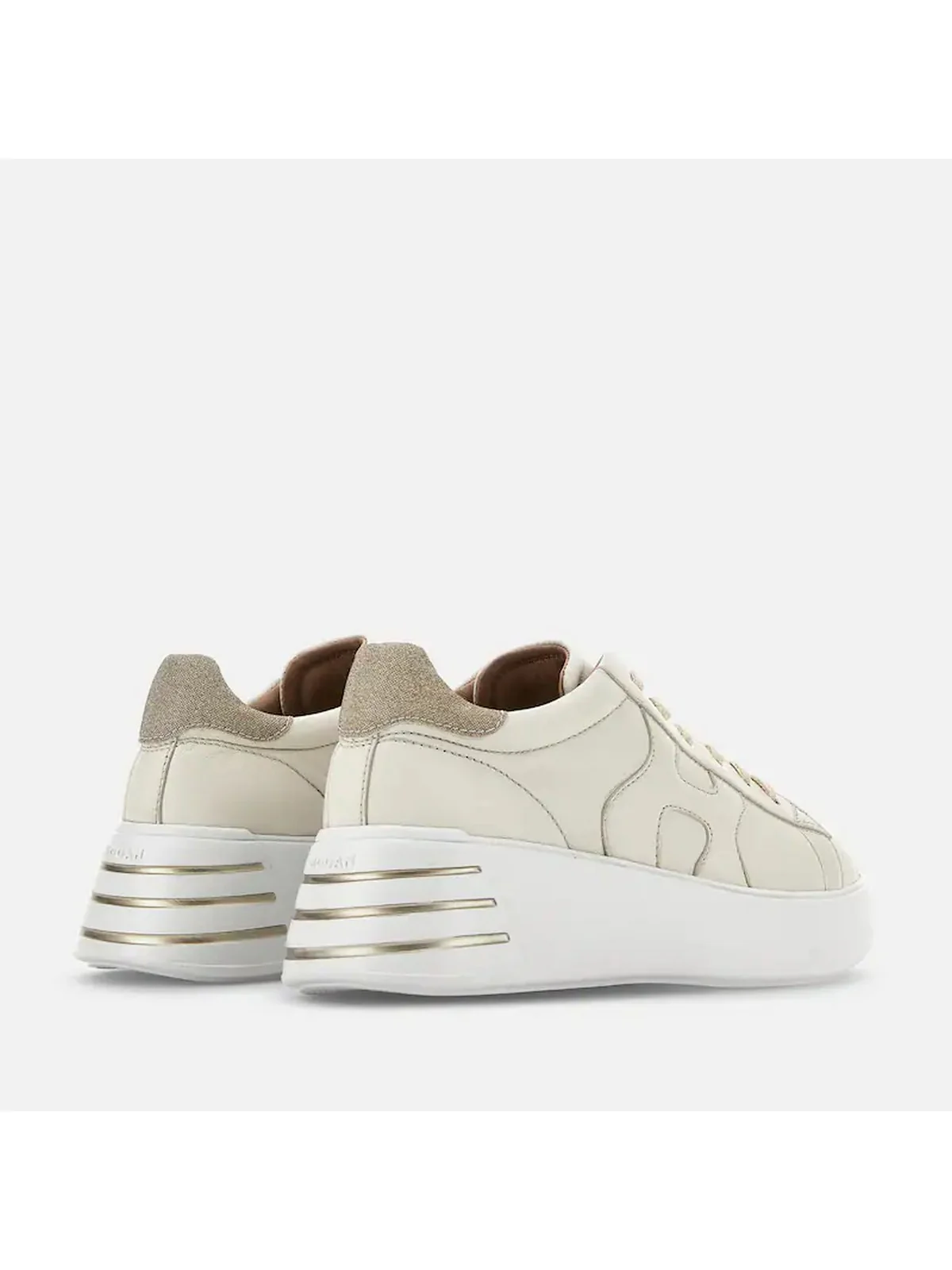 HOGAN Sneaker Donna  HXW5640DN61RCB367T B013(YOGURT)+G210(ORO PALLIDO) - Image 6