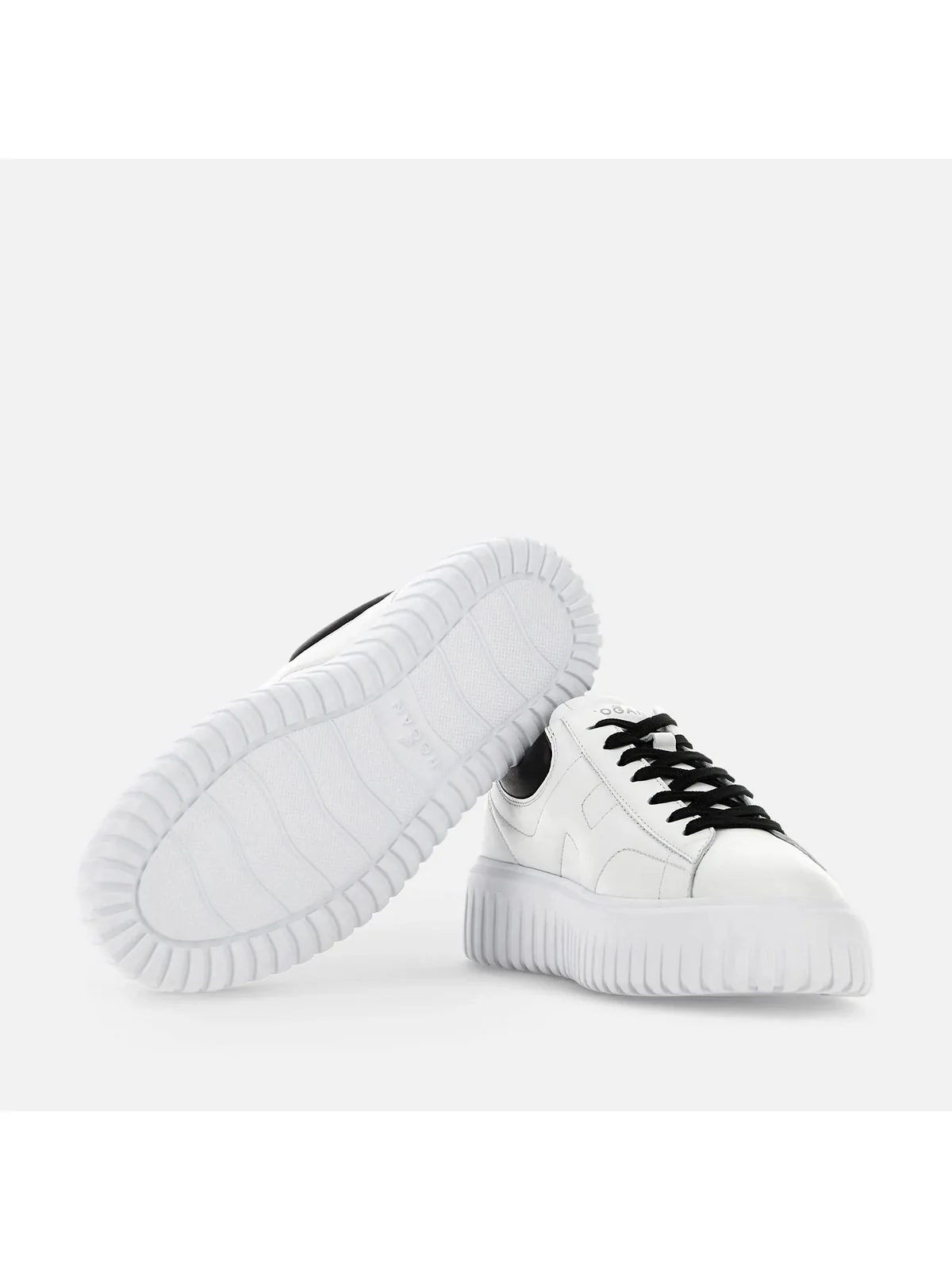 HOGAN Sneaker Uomo H-STRIPES ALLACCIATO H HXM6450FC60LE90001 B001(BIANCO)+B999(NERO) - Image 2