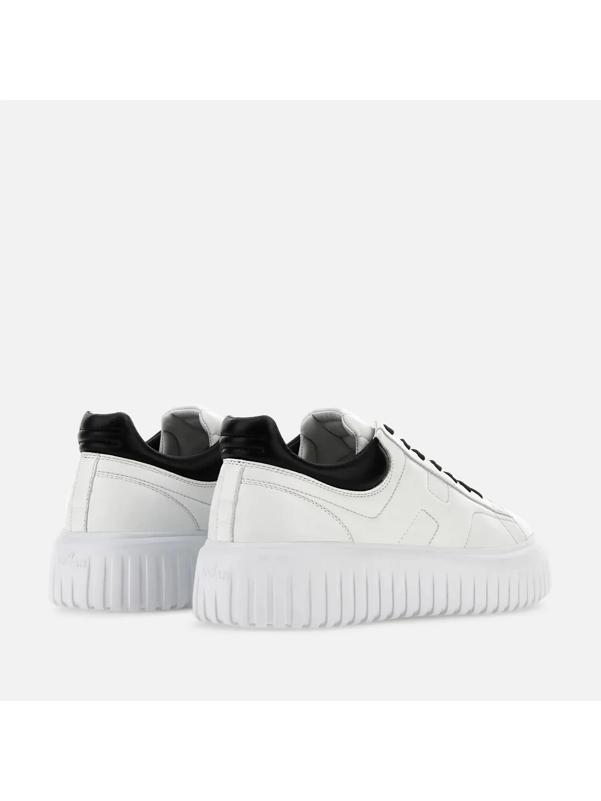 HOGAN Sneaker Uomo H-STRIPES ALLACCIATO H HXM6450FC60LE90001 B001(BIANCO)+B999(NERO) - Image 5