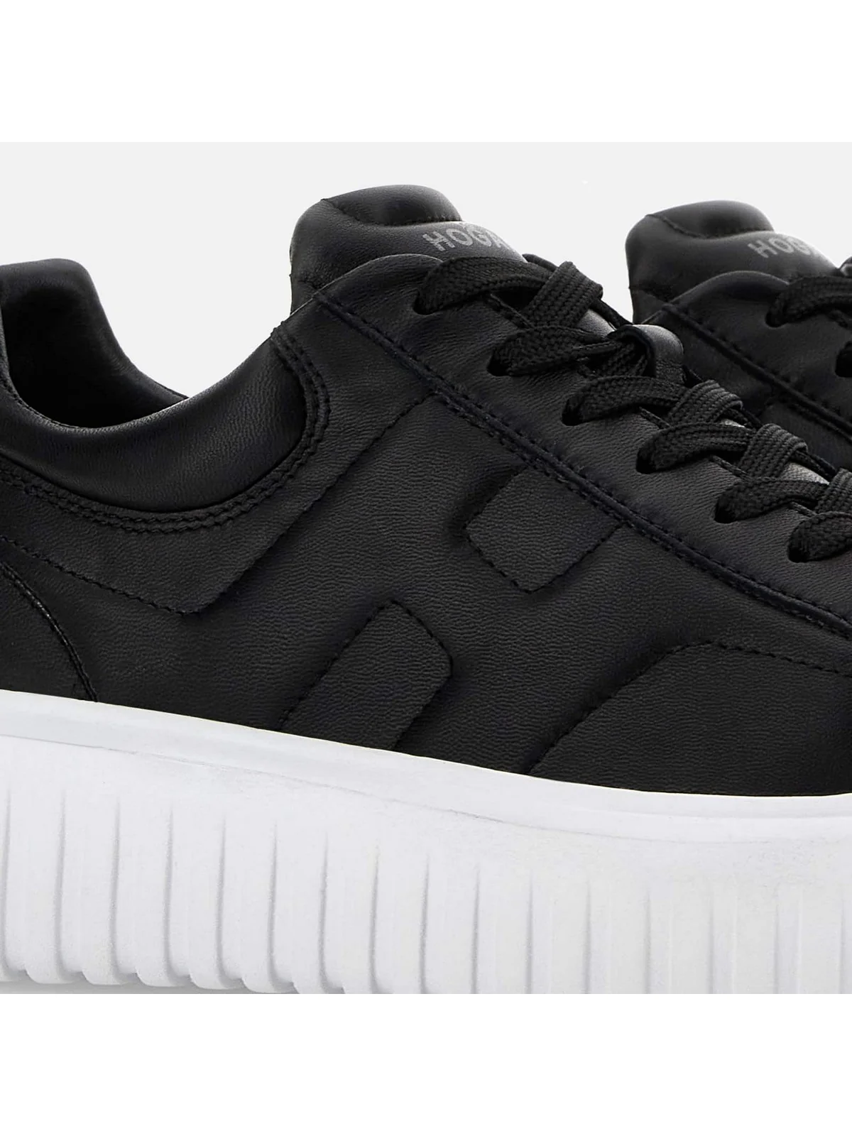 HOGAN Sneaker Uomo H-STRIPES ALLACCIATO H HXM6450FC60LE9B999 Nero - Image 5