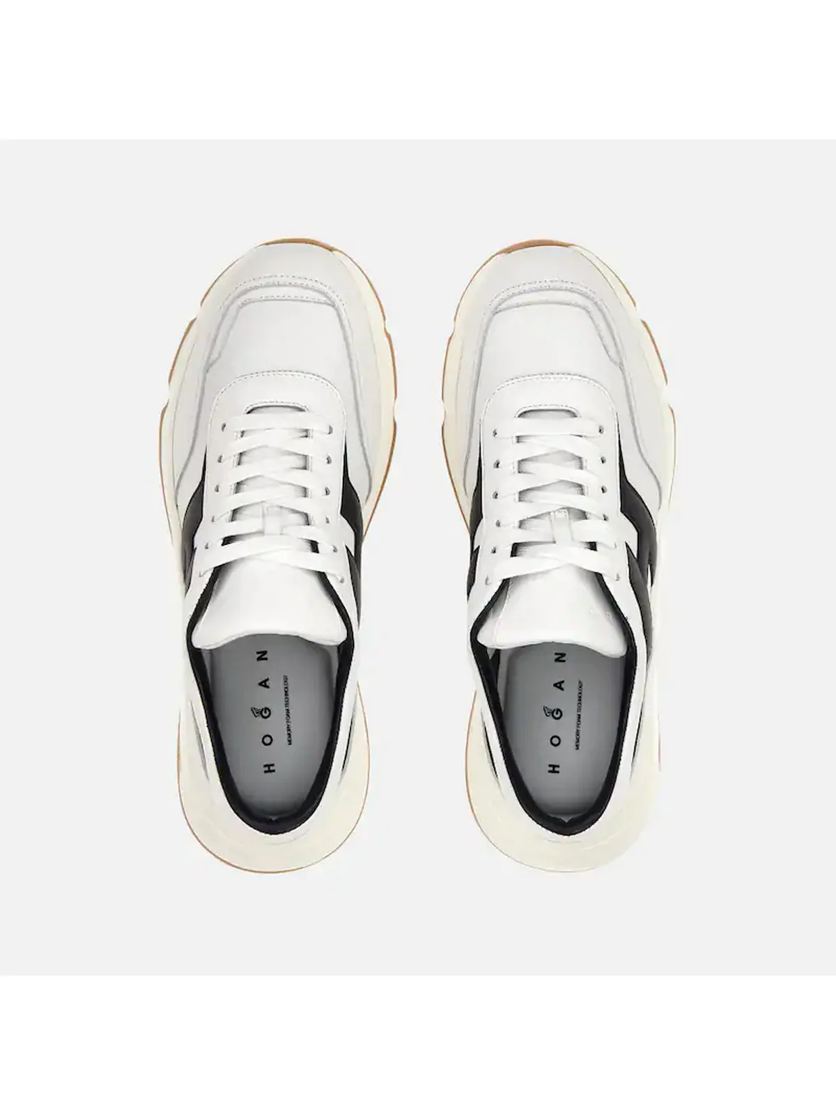 HOGAN Sneaker Uomo  HXM5630FR30U6U1353 B001(BIANCO)+U805(NOTTE) - Image 3