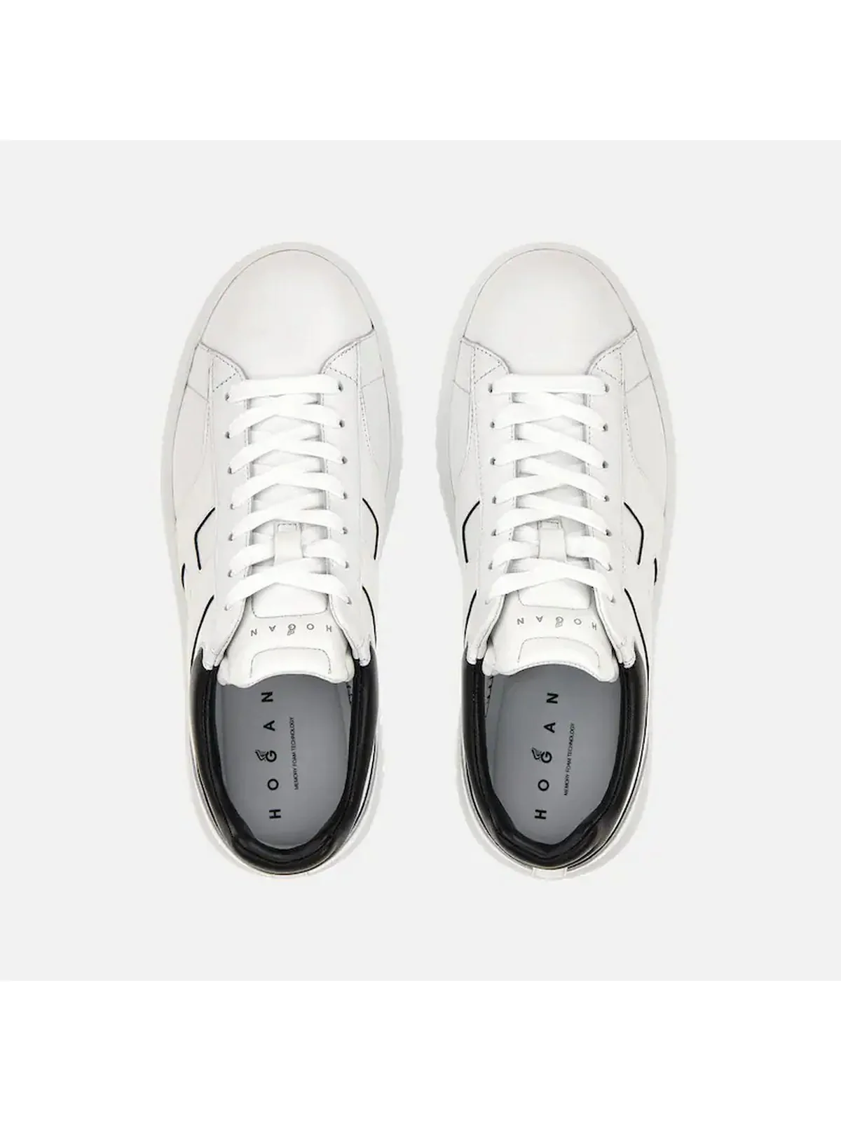 HOGAN Sneaker Uomo  HXM6450FE93UY80001 B001(BIANCO)+B999(NERO) - Image 3