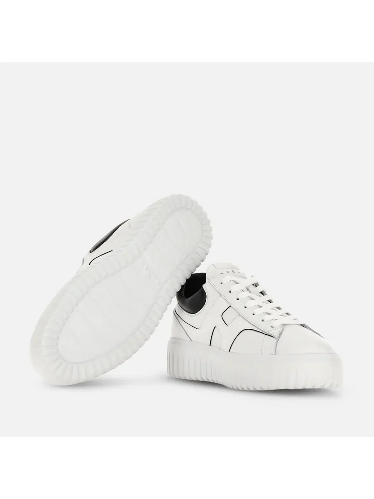 HOGAN Sneaker Uomo  HXM6450FE93UY80001 B001(BIANCO)+B999(NERO) - Image 4