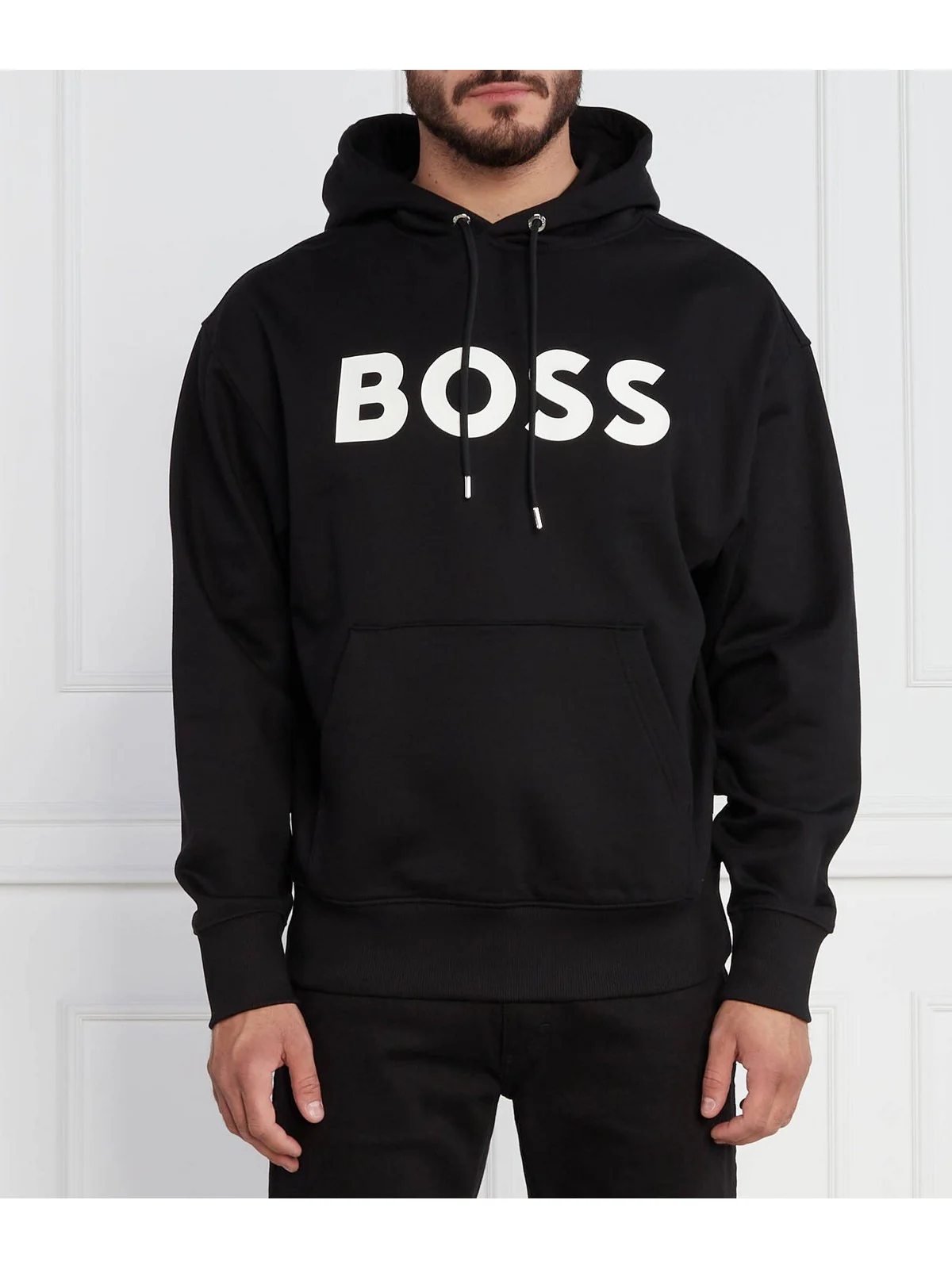 HUGO BOSS Felpa Uomo 50496661 001 Nero - Image 4