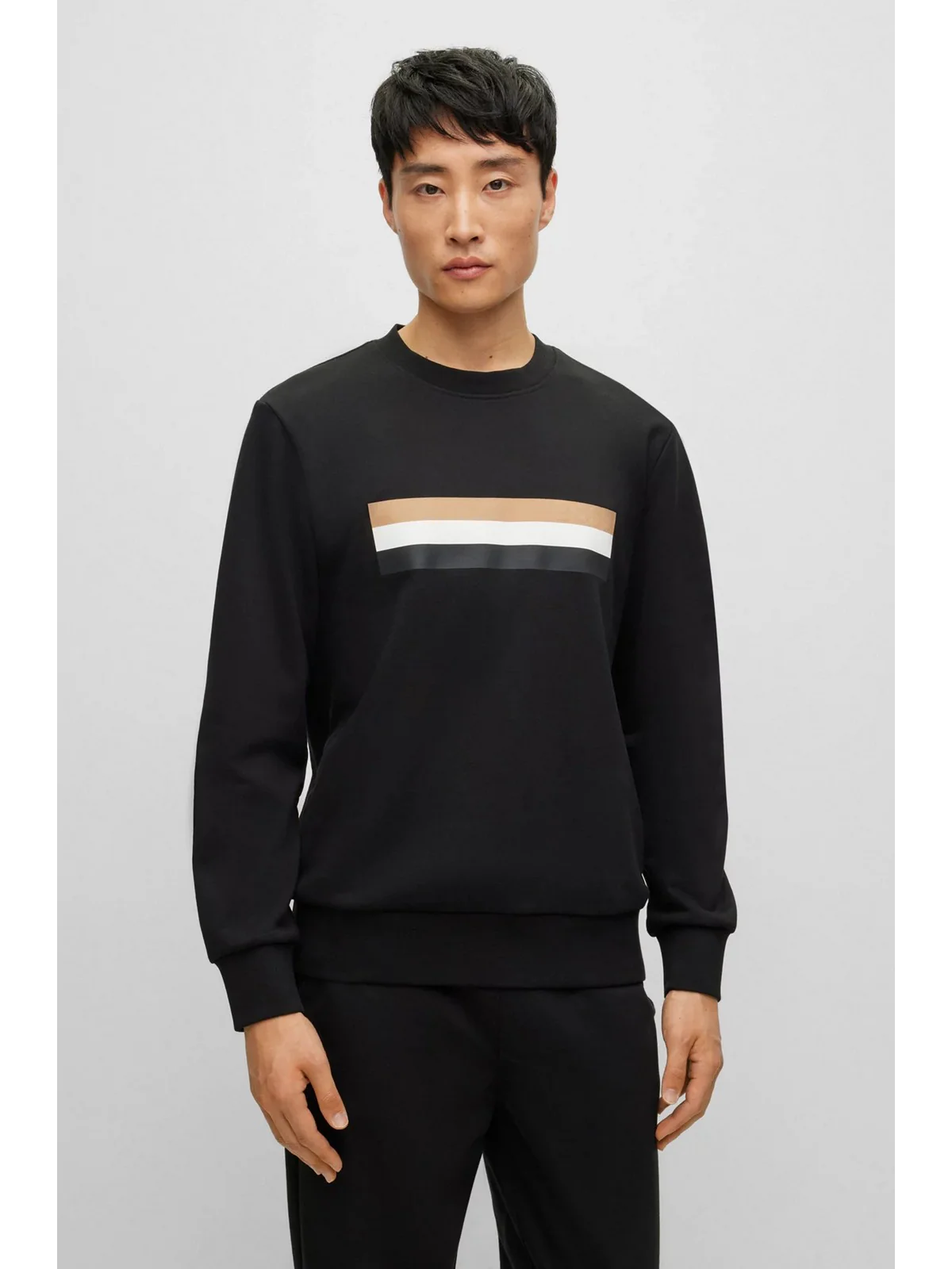 HUGO BOSS Felpa Uomo 50501498 001 Nero - Image 2