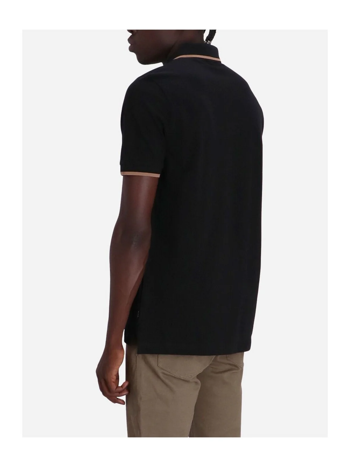 HUGO BOSS T-Shirt e Polo Uomo  50494697 001 Nero - Image 3
