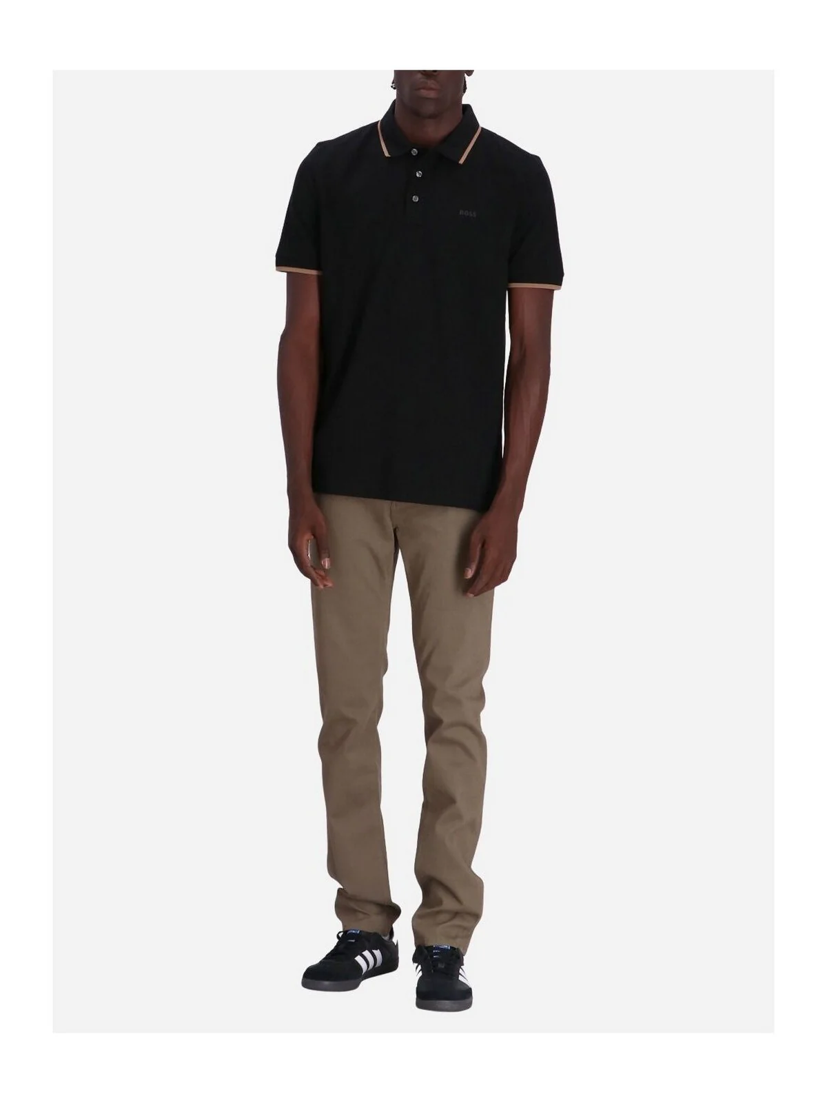HUGO BOSS T-Shirt e Polo Uomo  50494697 001 Nero - Image 4