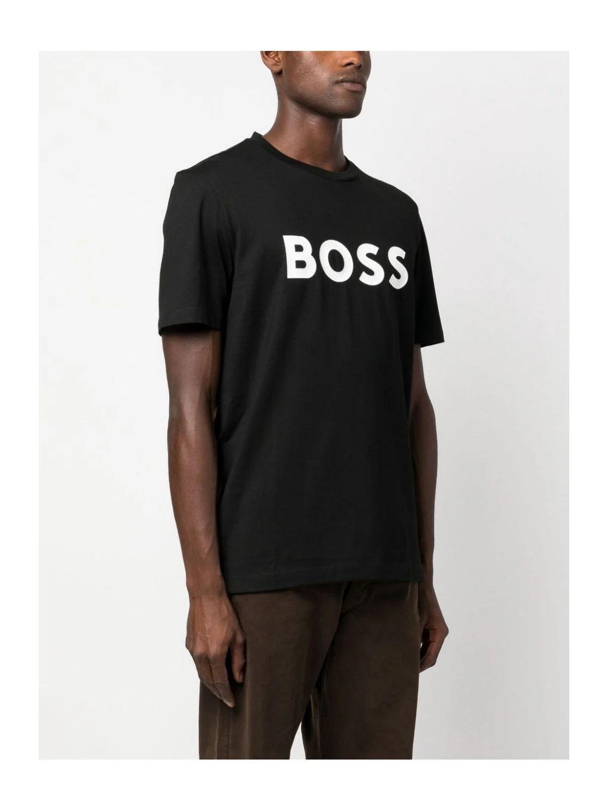 HUGO BOSS T-Shirt e Polo Uomo  50495742 001 Nero - Image 4