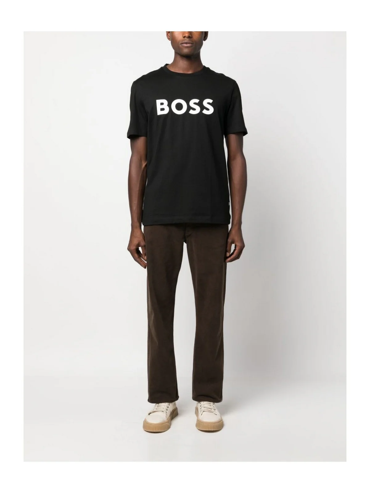 HUGO BOSS T-Shirt e Polo Uomo  50495742 001 Nero - Image 6
