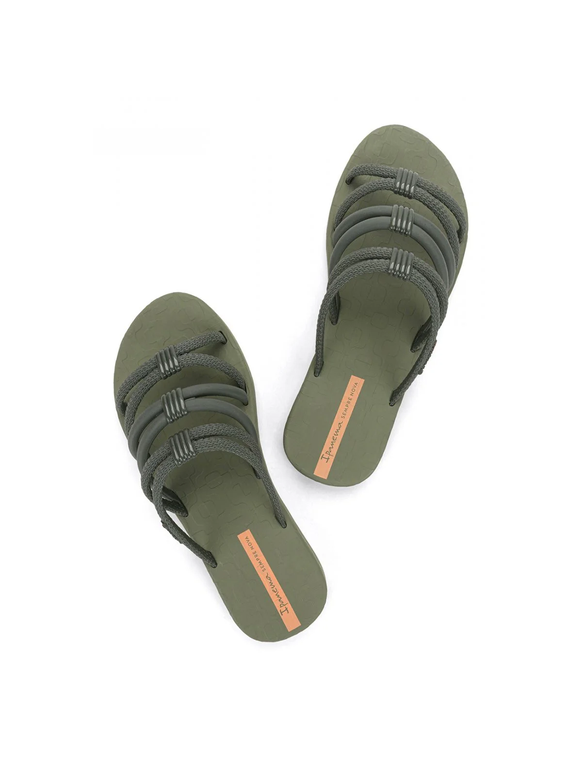 IPANEMA Ciabatta Donna  IP.27237 BG827 MILITARY GREEN/ORANGE - Image 2