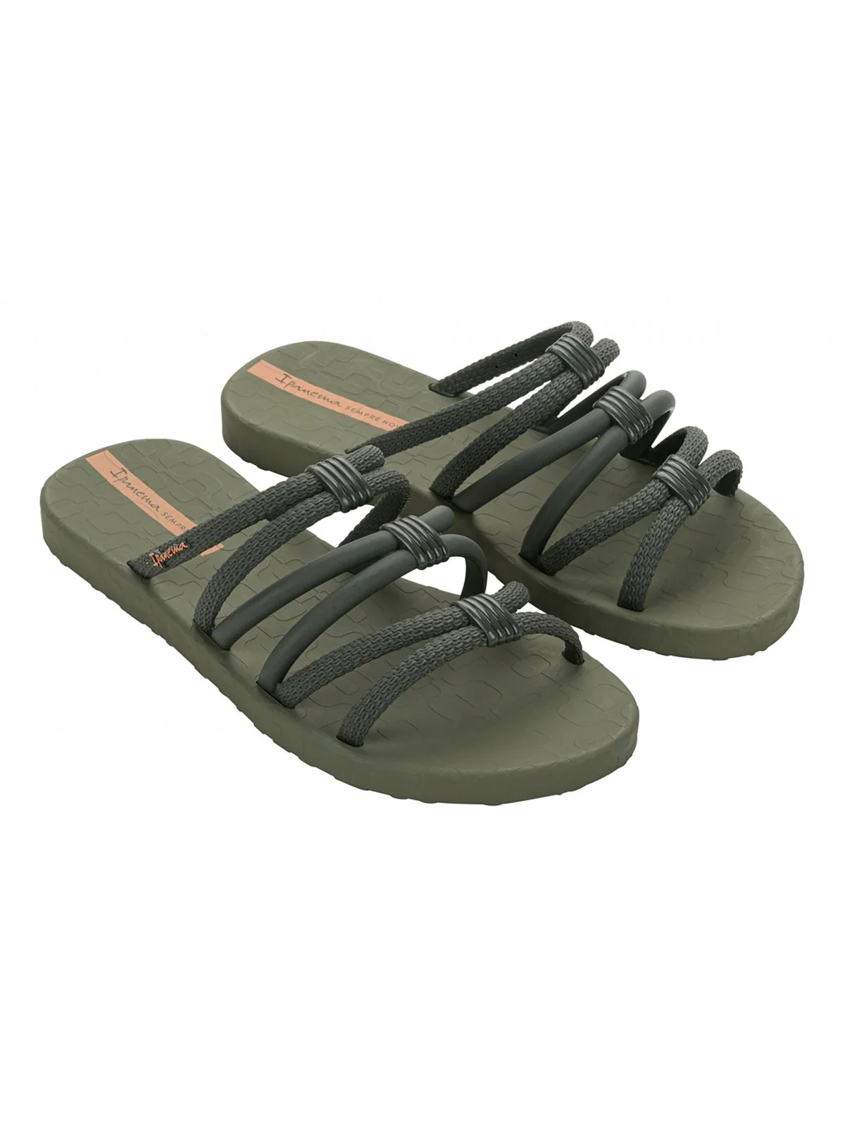 IPANEMA Ciabatta Donna  IP.27237 BG827 MILITARY GREEN/ORANGE - Image 3