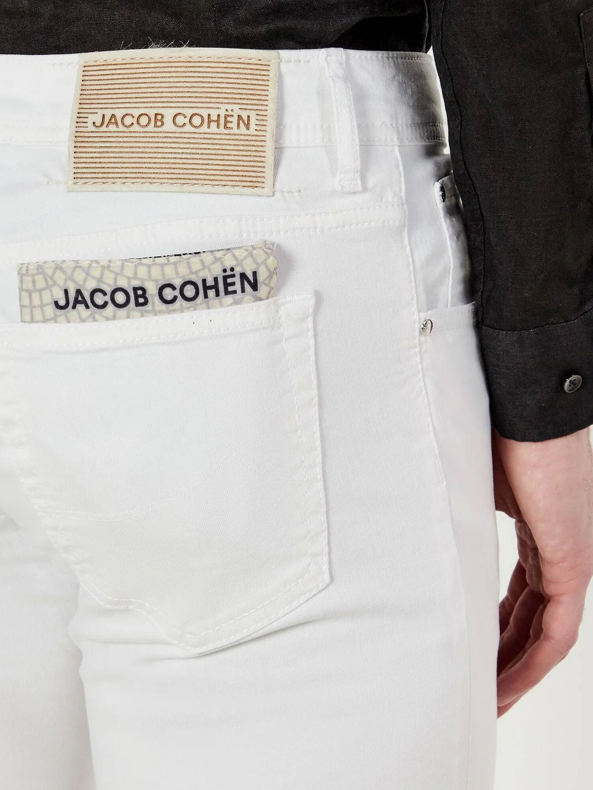 JACOB COHEN Jeans Uomo JUM_QE007 036 P3732 TR A00 Bianco - Image 5