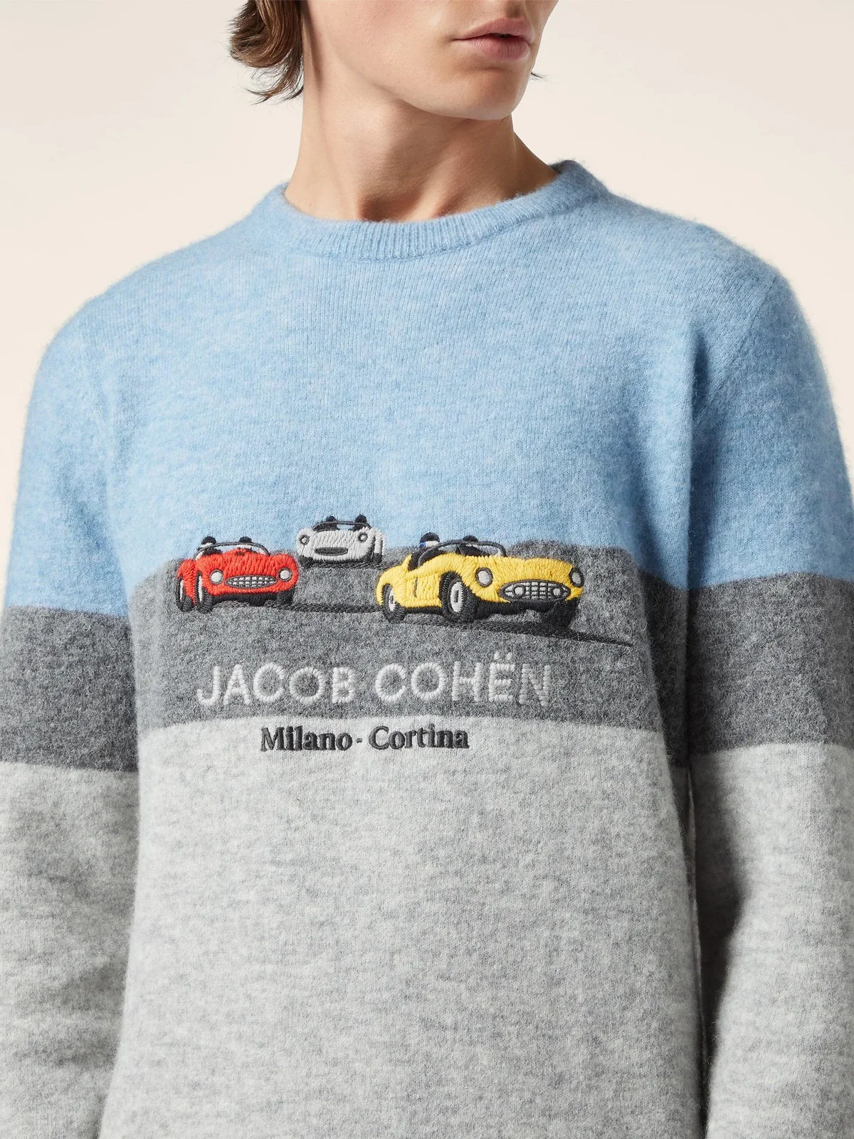 JACOB COHEN Maglione Uomo  JUM_SG024 001 X0017 FL X866 AZURE MEL. - Image 2