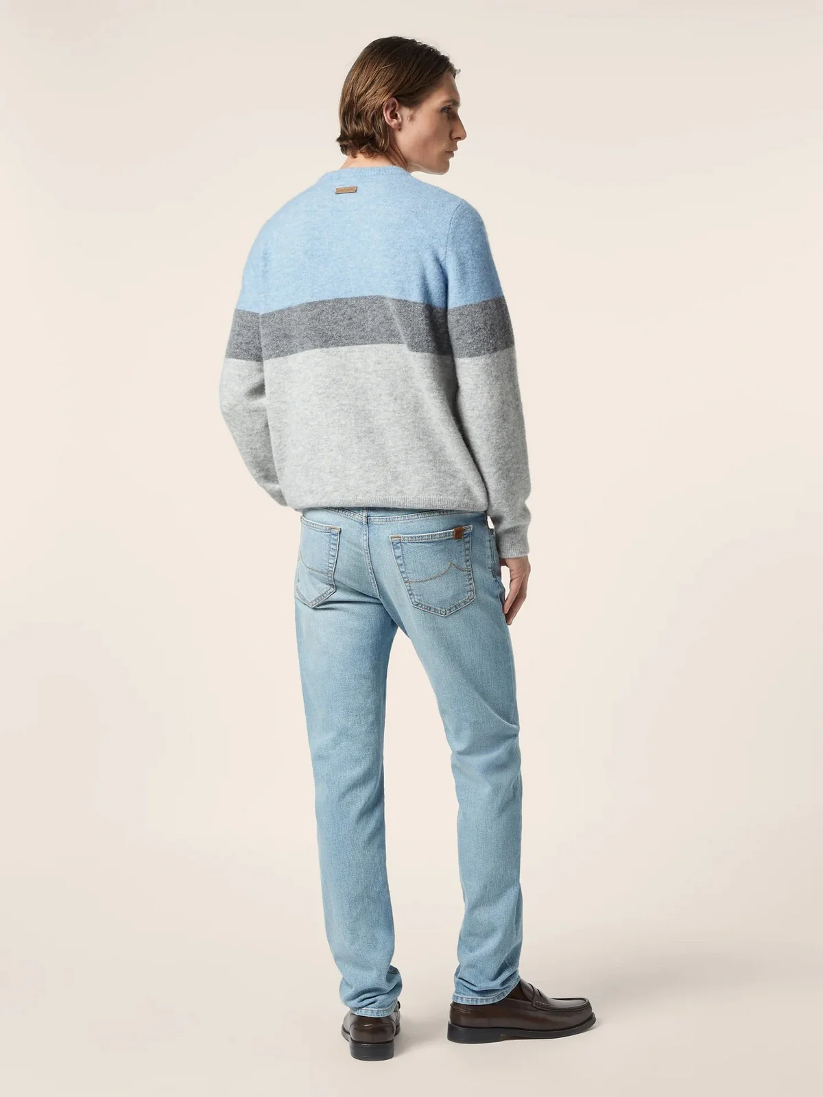 JACOB COHEN Maglione Uomo  JUM_SG024 001 X0017 FL X866 AZURE MEL. - Image 3